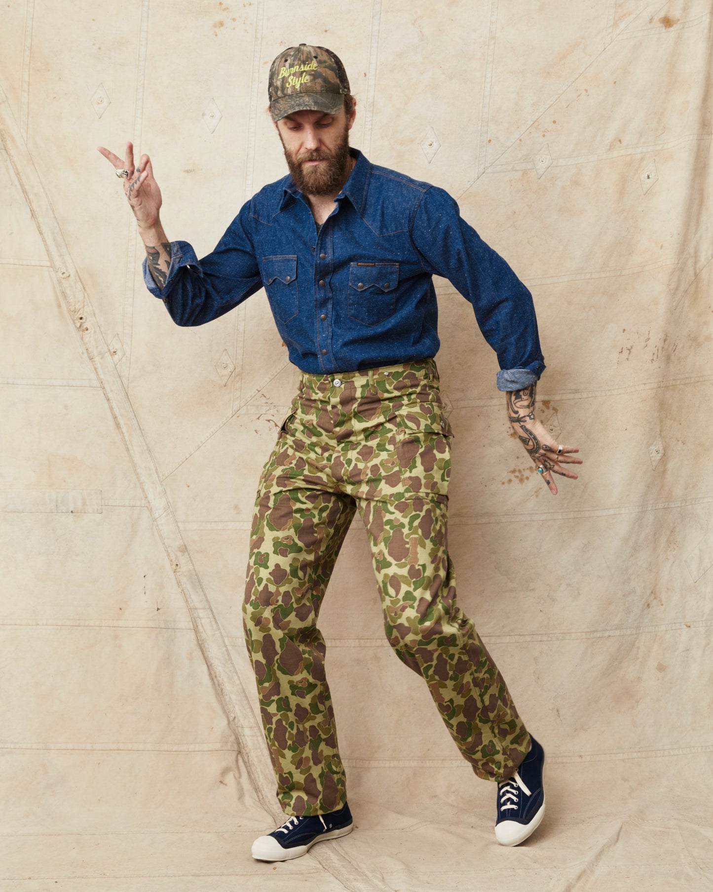 Bryceland's The Black Bean Label P13's Pants Frogskin Camouflage
