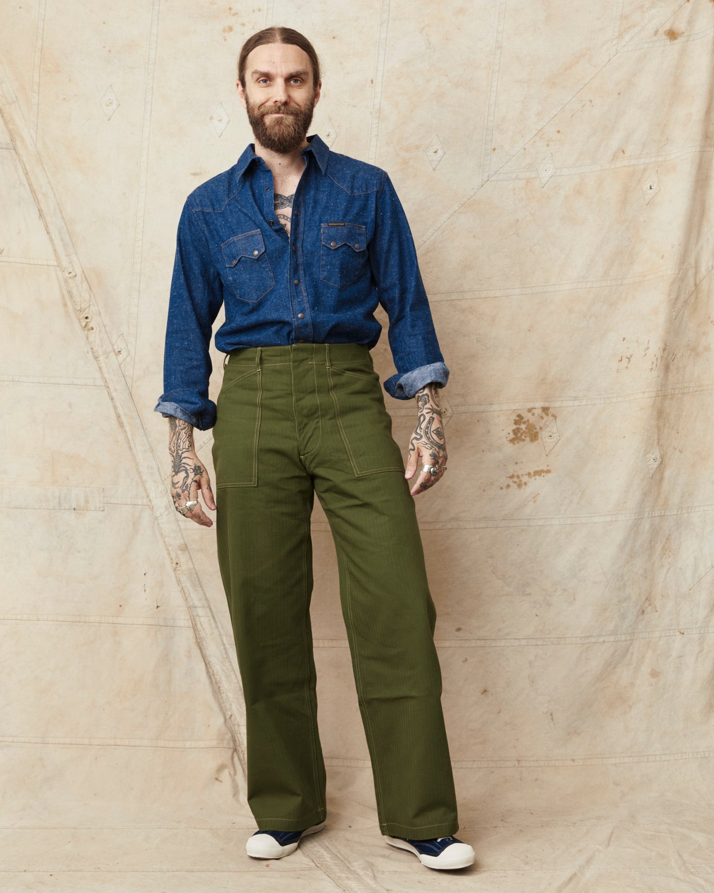 Buzz Rickson's BR42534 USMC M-41 HBT Twill Pants