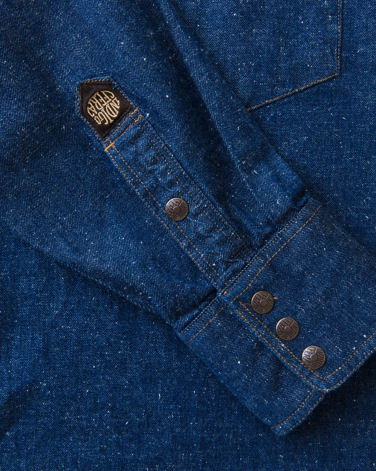Indigofera Ryman Denim Shirt Neppy Indigo