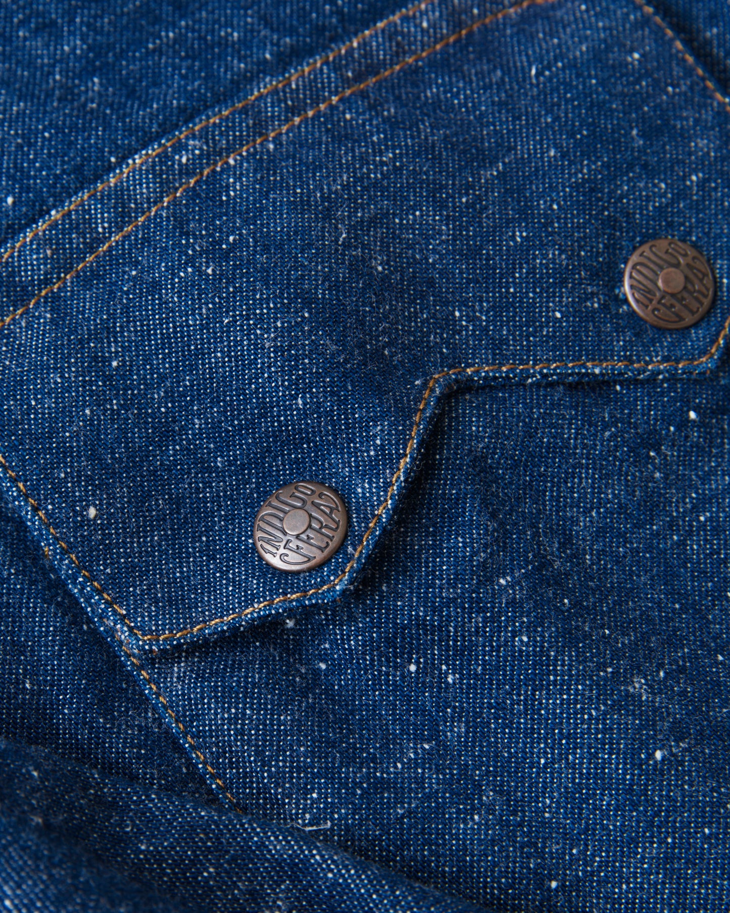 Indigofera Ryman Denim Shirt Neppy Indigo