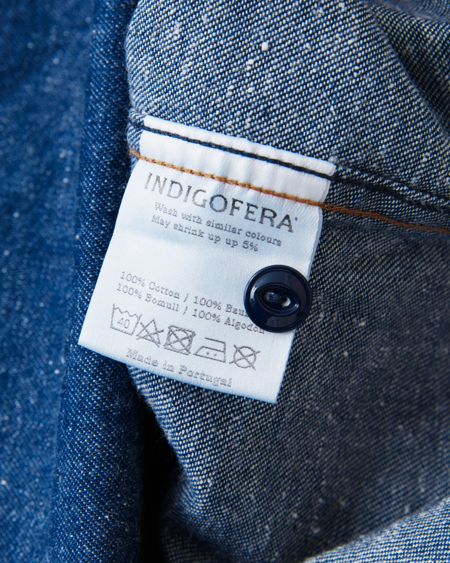 Indigofera Ryman Denim Shirt Neppy Indigo