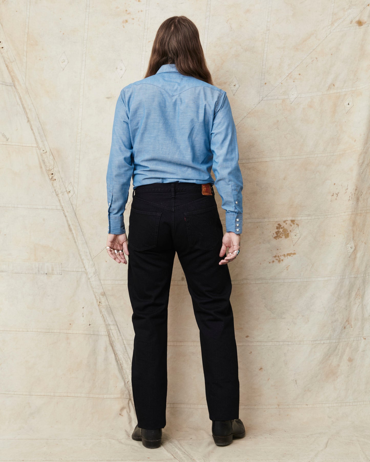 TCB Jeans Late S40's Fit One Wash Black 14oz