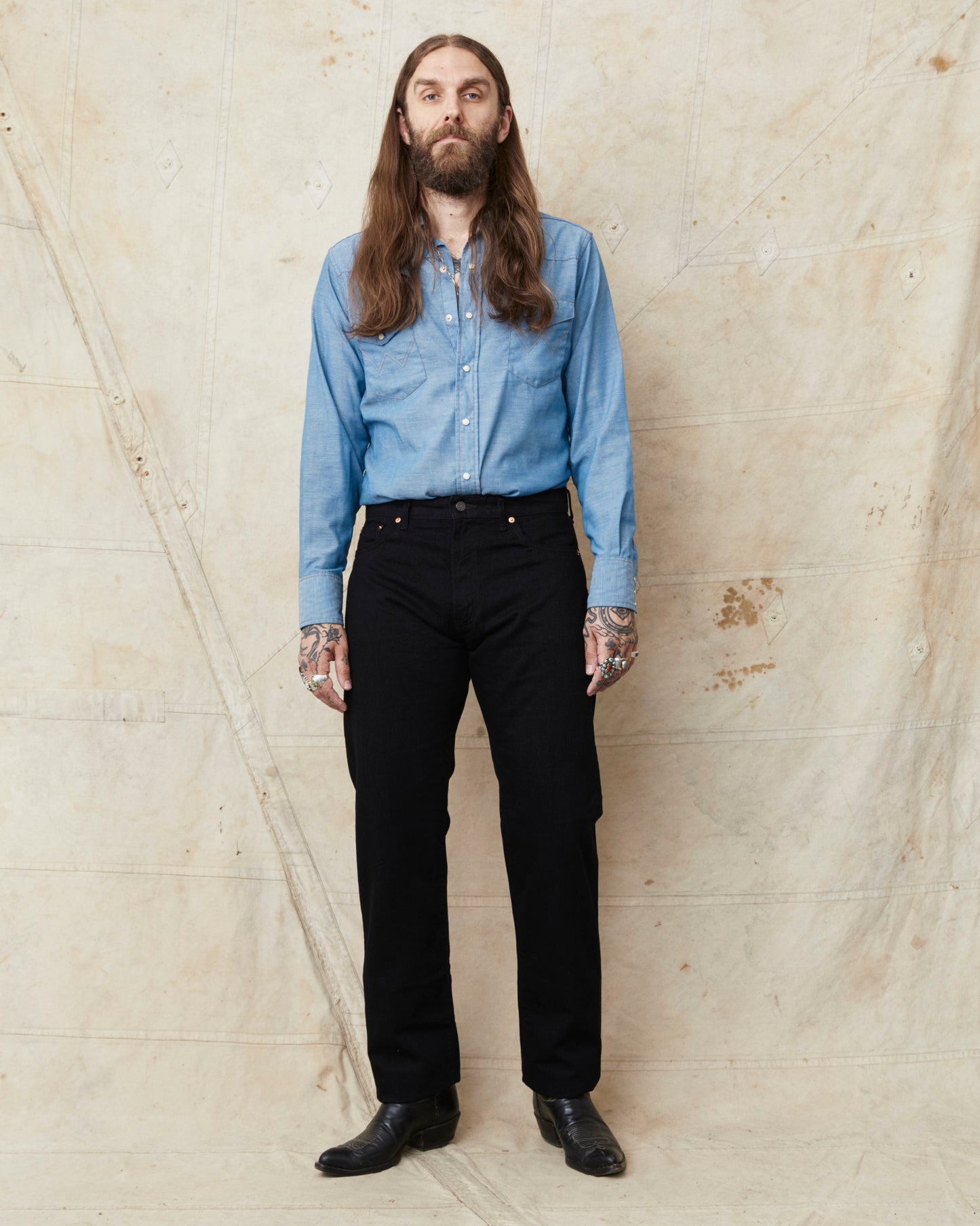 TCB Jeans Pre-Shrunk 505 Jeans One Wash Black