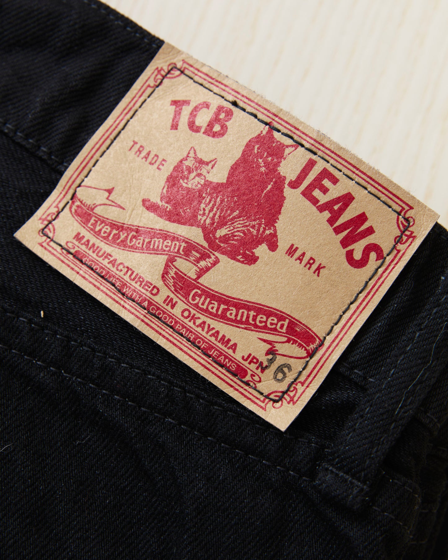 TCB Jeans Pre-Shrunk 505 Jeans One Wash Black