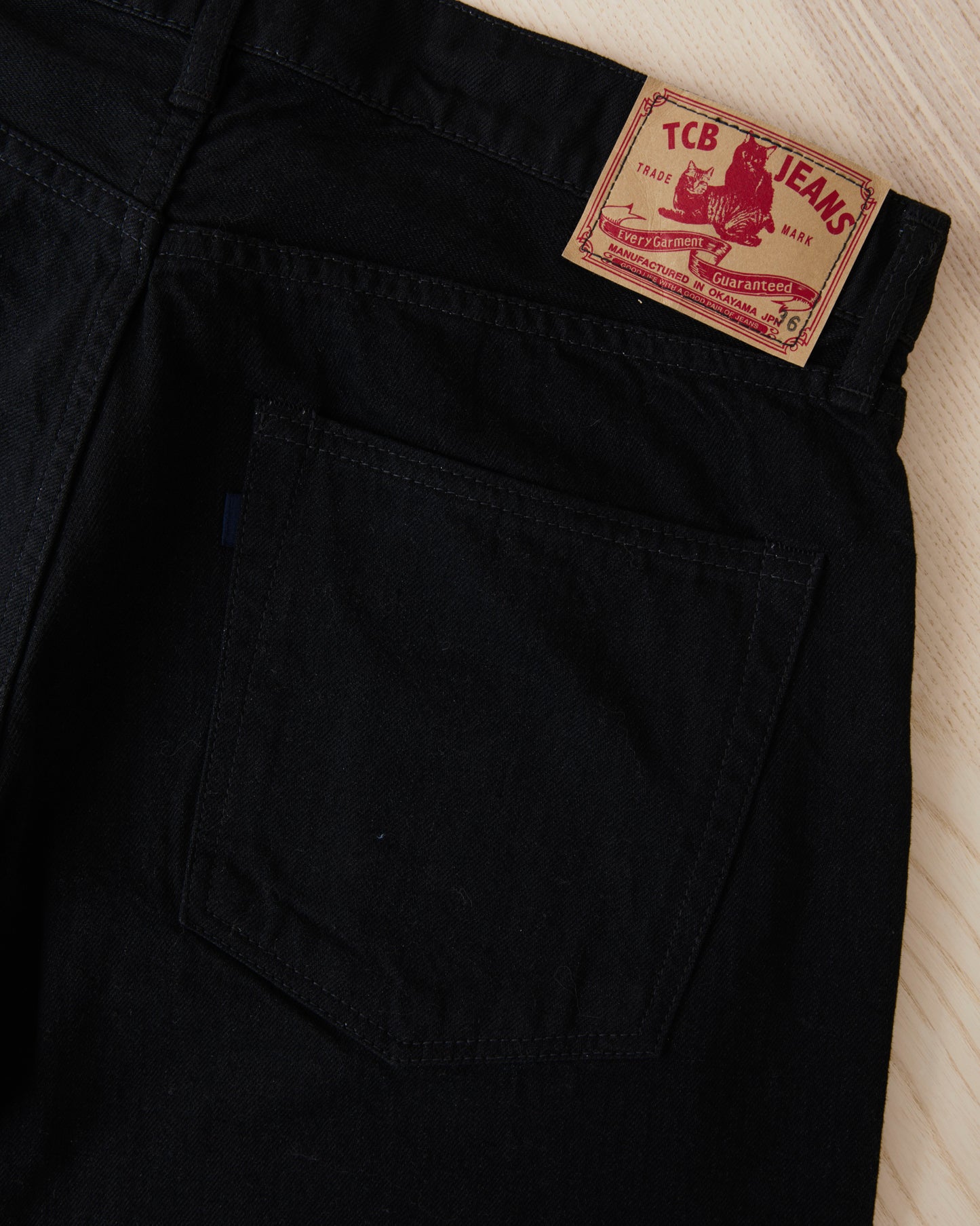 TCB Jeans Pre-Shrunk 505 Jeans One Wash Black