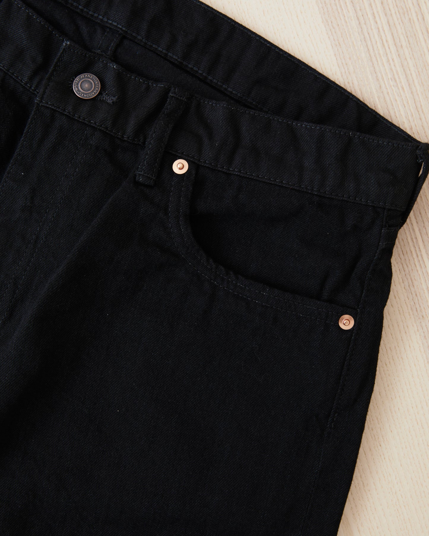 TCB Jeans Pre-Shrunk 505 Jeans One Wash Black