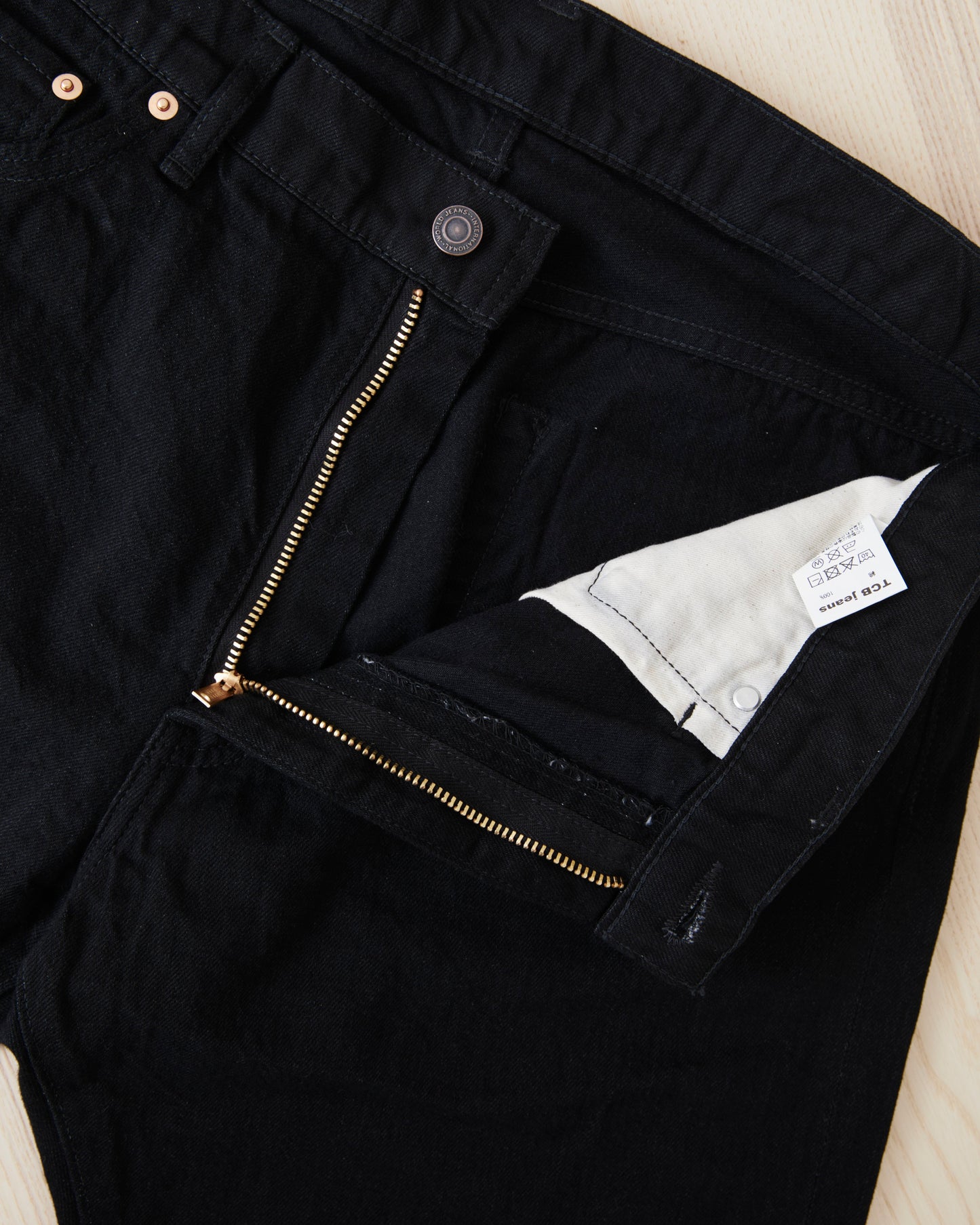 TCB Jeans Pre-Shrunk 505 Jeans One Wash Black