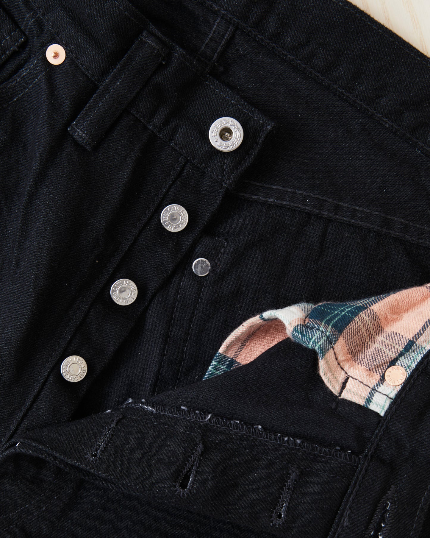 TCB Jeans Late S40's Fit One Wash Black 14oz