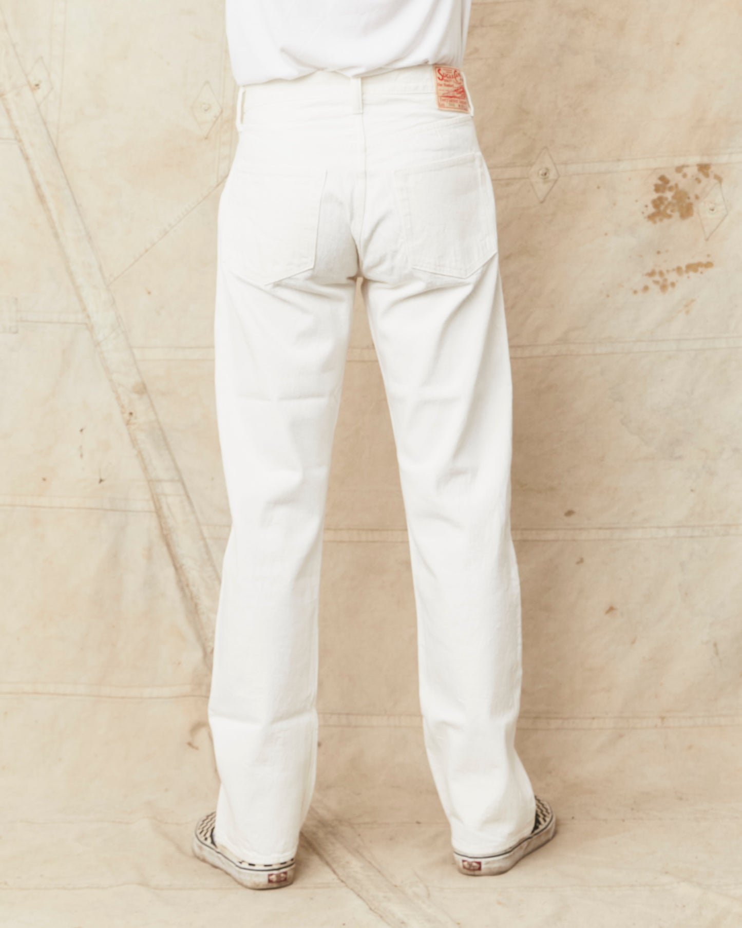Sugar Cane & Co. SC42560 1947 Model 13 oz White Denim One Wash