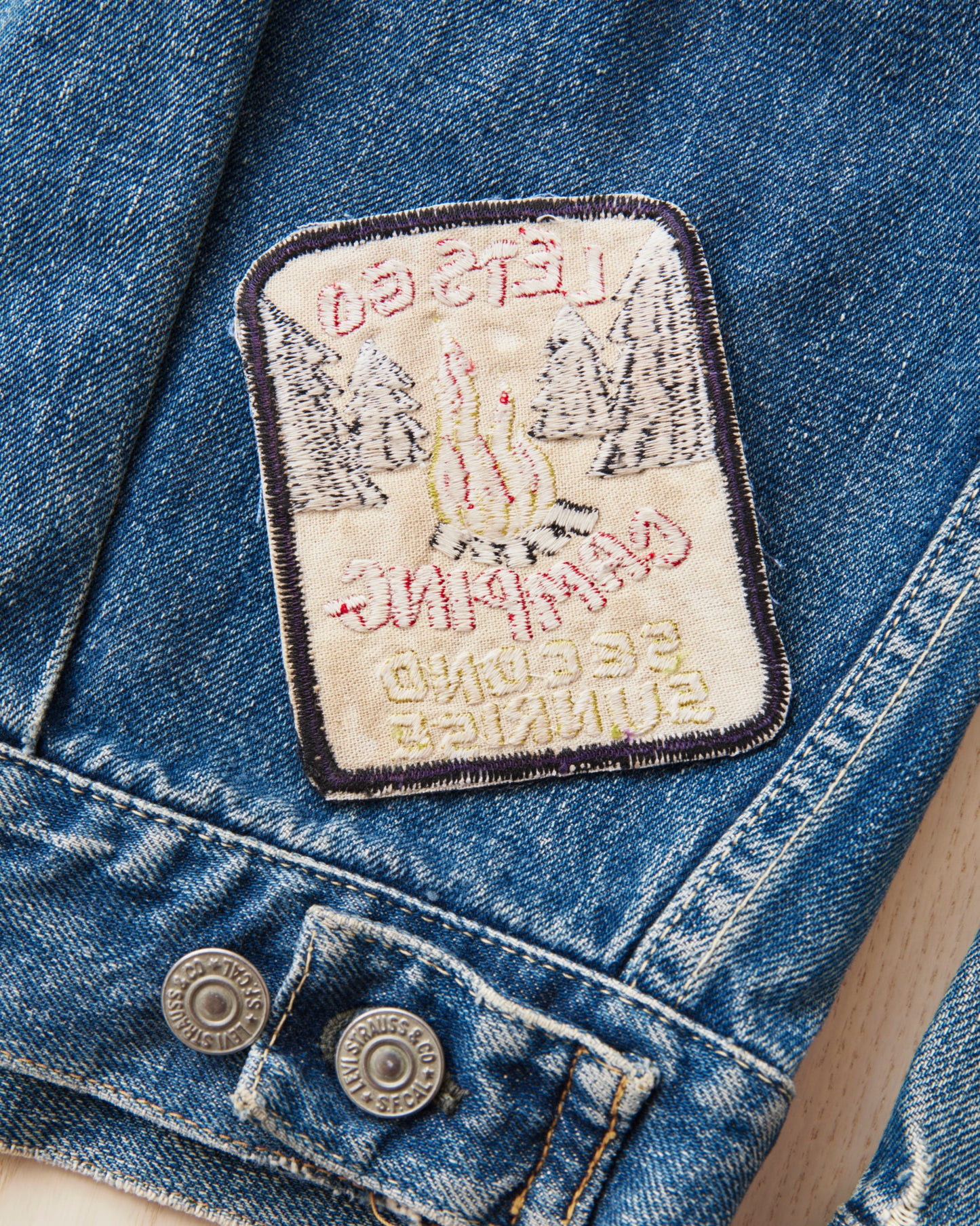 Second Sunrise Lets Go Camping Patch