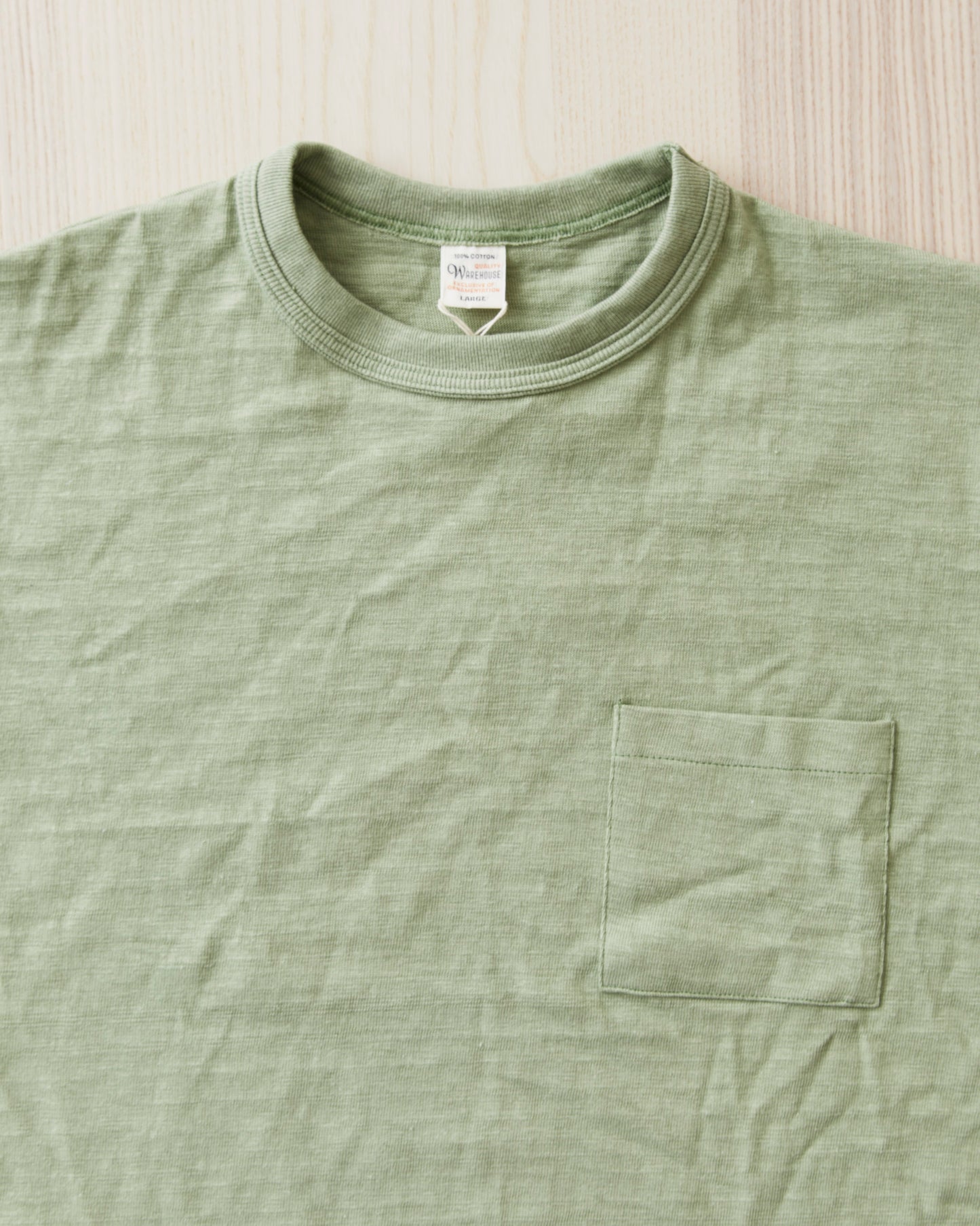 Warehouse & Co. Lot 4601 Pocket T-shirt Pale Green