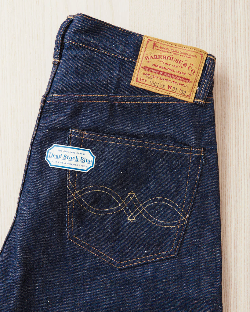WAREHOUSE 1001XX 1953モデル DSB W31 WAREHOUSE ウエアハウス DEAD STOCK BLUE デットストックブルー|1953