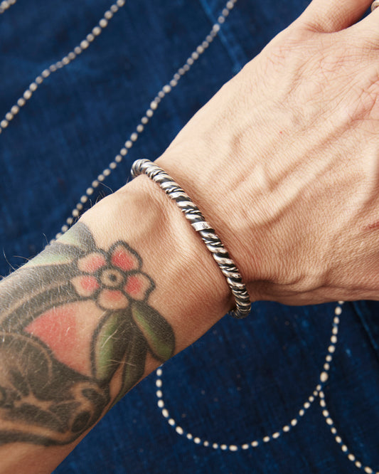 Tenable Crafts TC011 Twisted Silver Bracelet