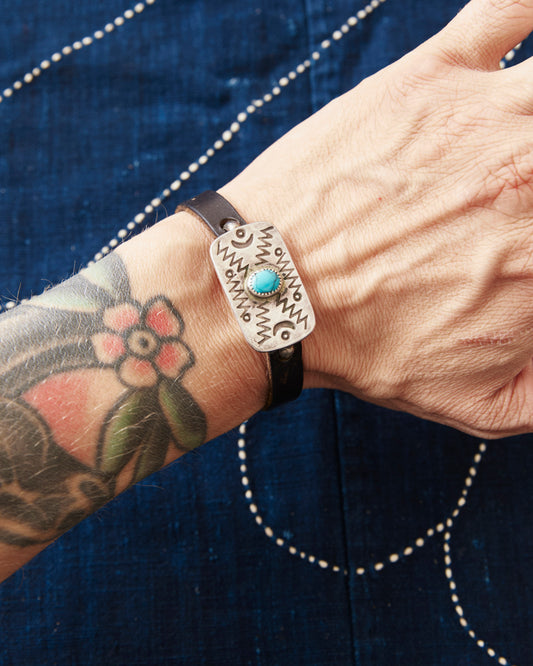 Tenable Crafts TC018 Silver & Leather Bracelet