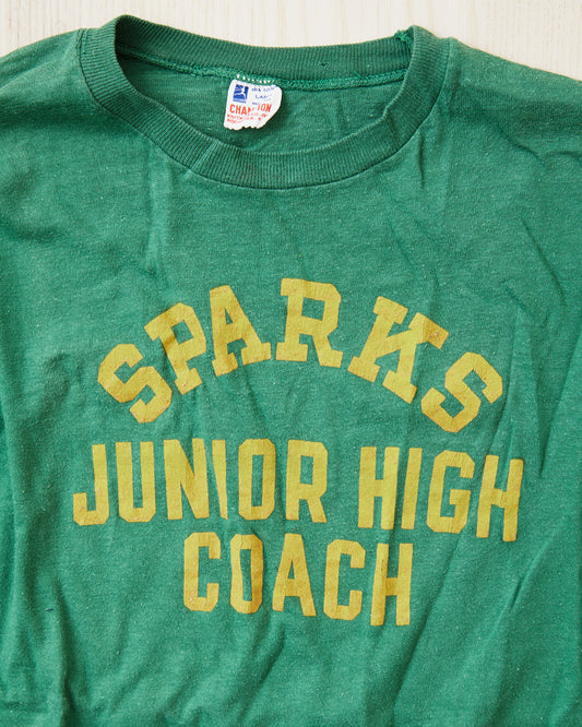 Vintage 50's Champion Running Man T-shirt Green L
