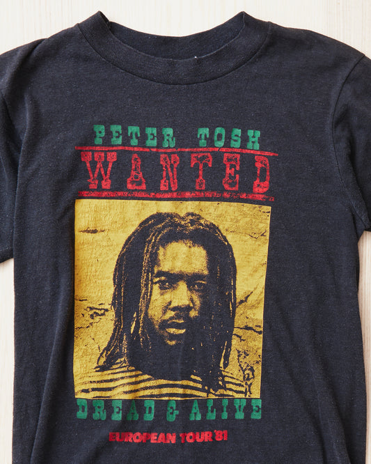 Vintage Peter Tosh Europe Tour 1981 Black M