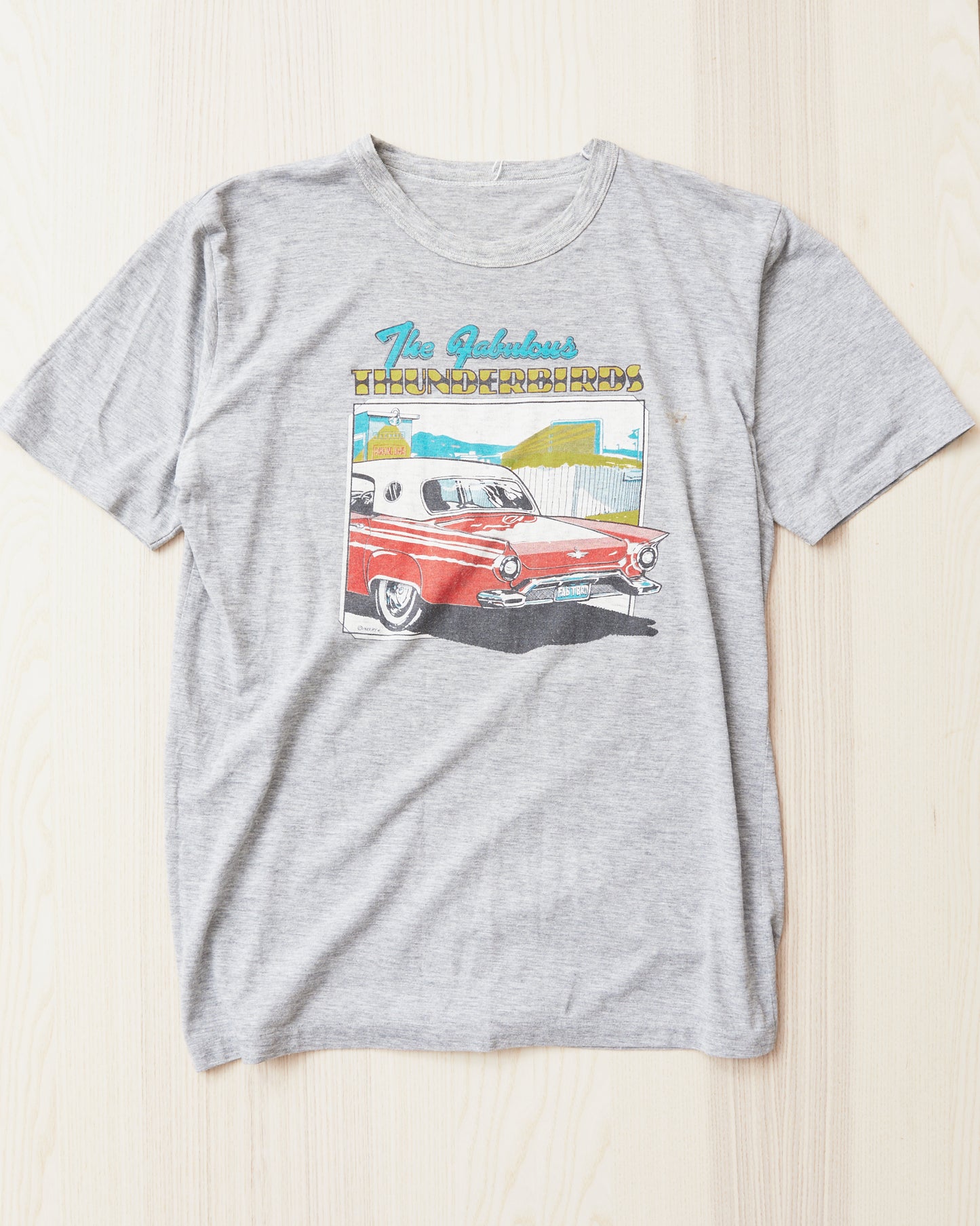 Vintage 80's The Fabulous Thunderbirds T-shirt Gray
