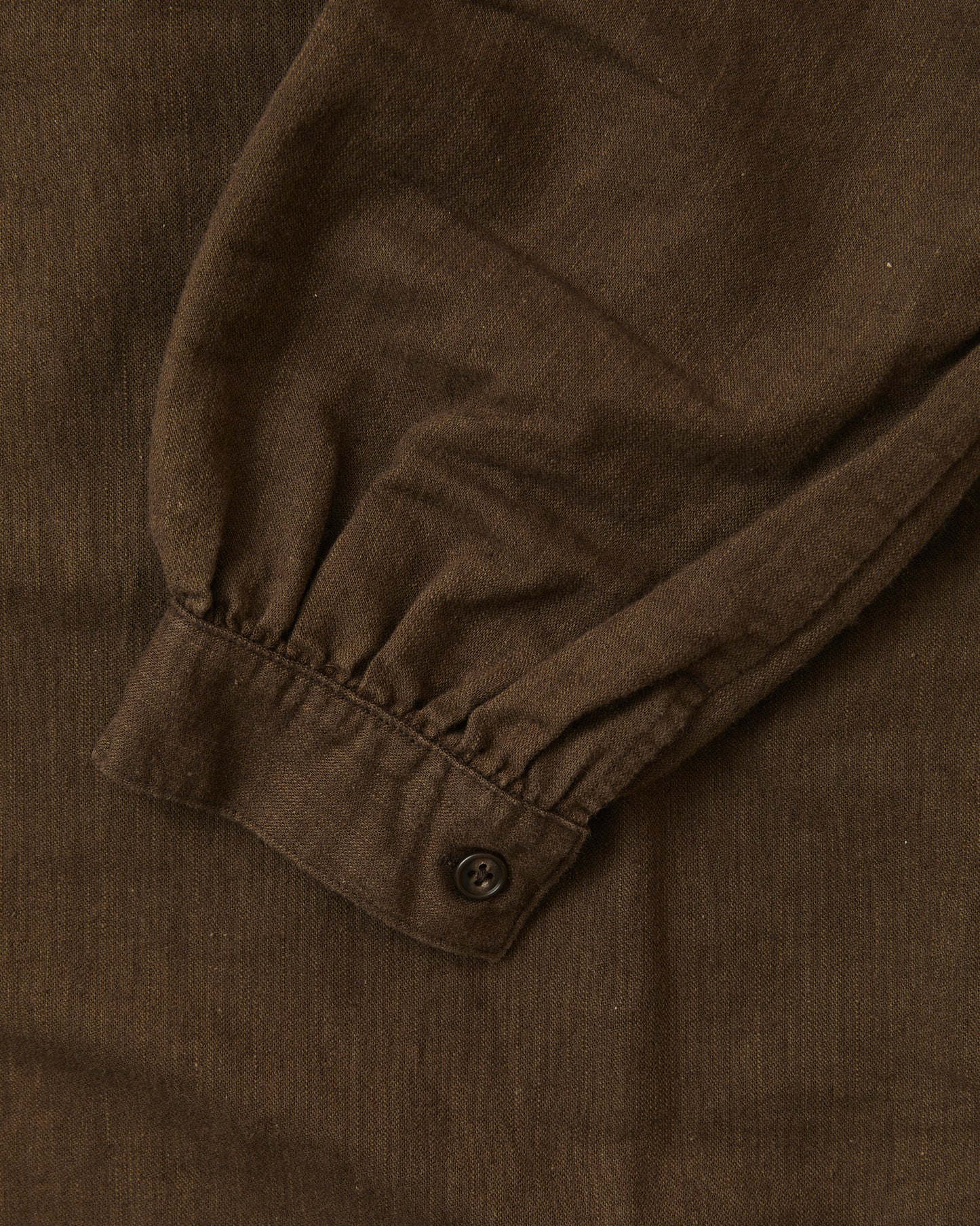OrSlow 9539 Cotton / Linen Pullover Dress Coffee Brown