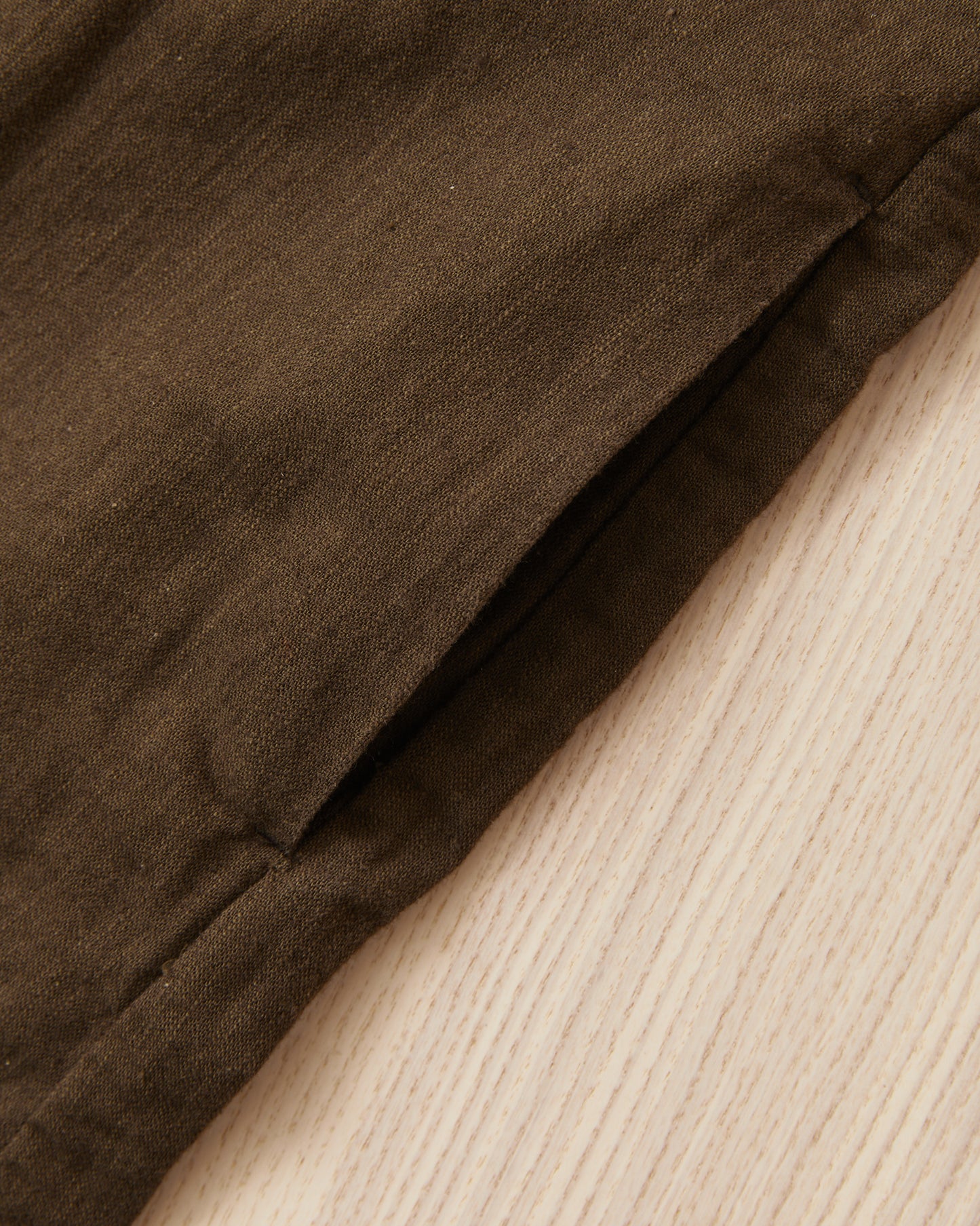 OrSlow 9539 Cotton / Linen Pullover Dress Coffee Brown
