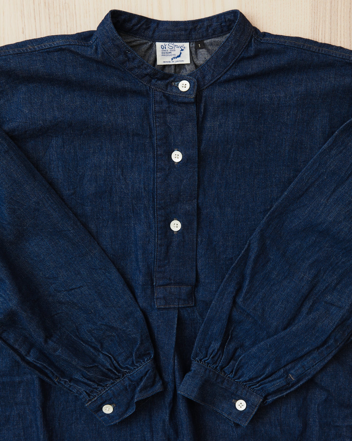 OrSlow 9539 Women's Denim Pull Over Dress Indigo