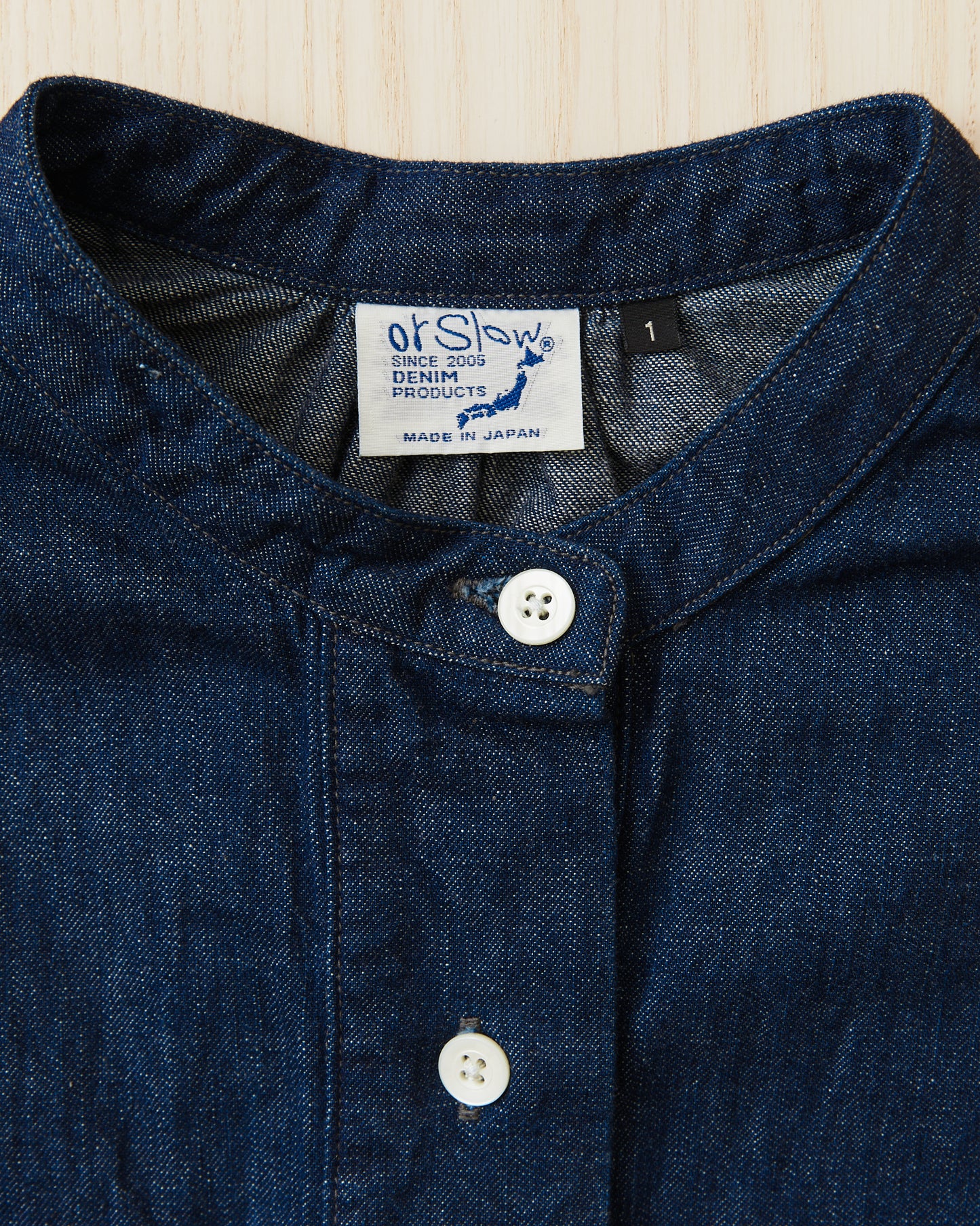 OrSlow 9539 Women's Denim Pull Over Dress Indigo