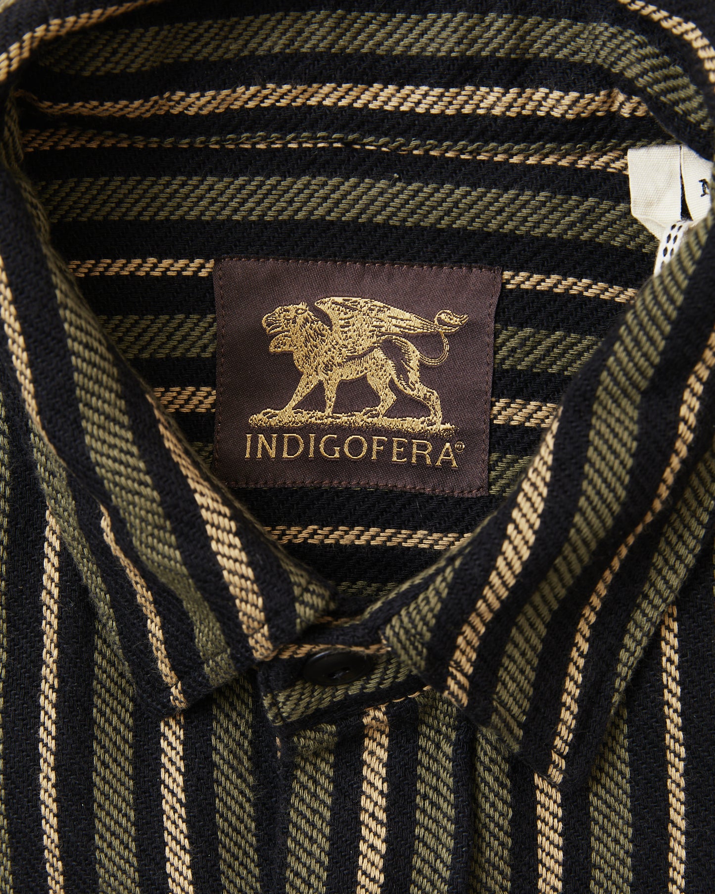 Indigofera McAllen Flannel Work Shirt Black/Beige/Grey