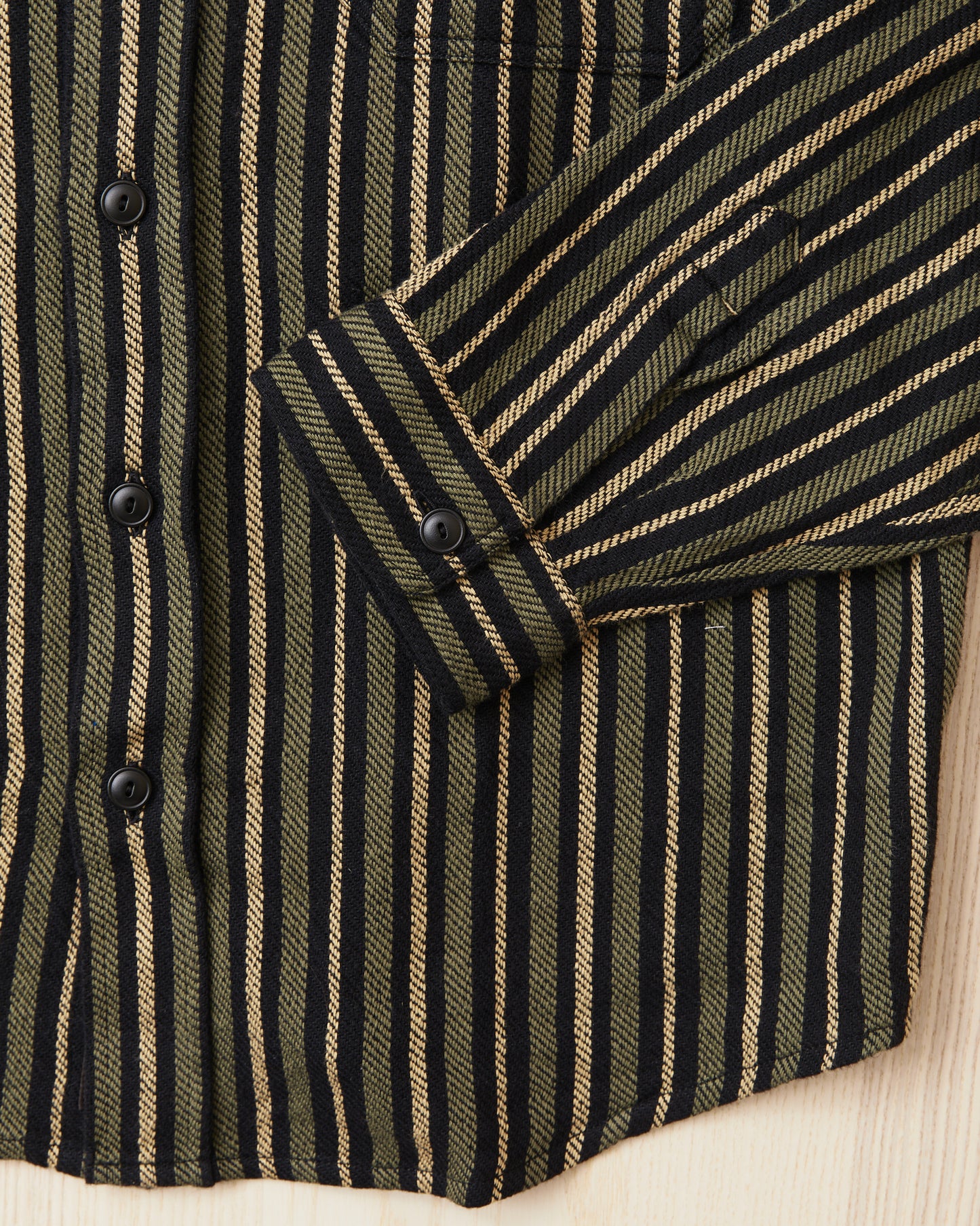 Indigofera McAllen Flannel Work Shirt Black/Beige/Grey