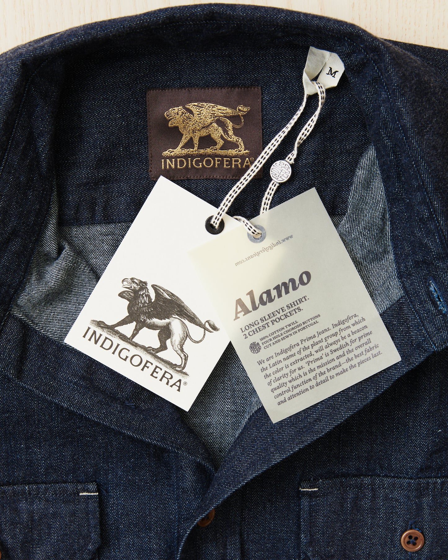 Indigofera Alamo Shirt 8oz Denim Indigo