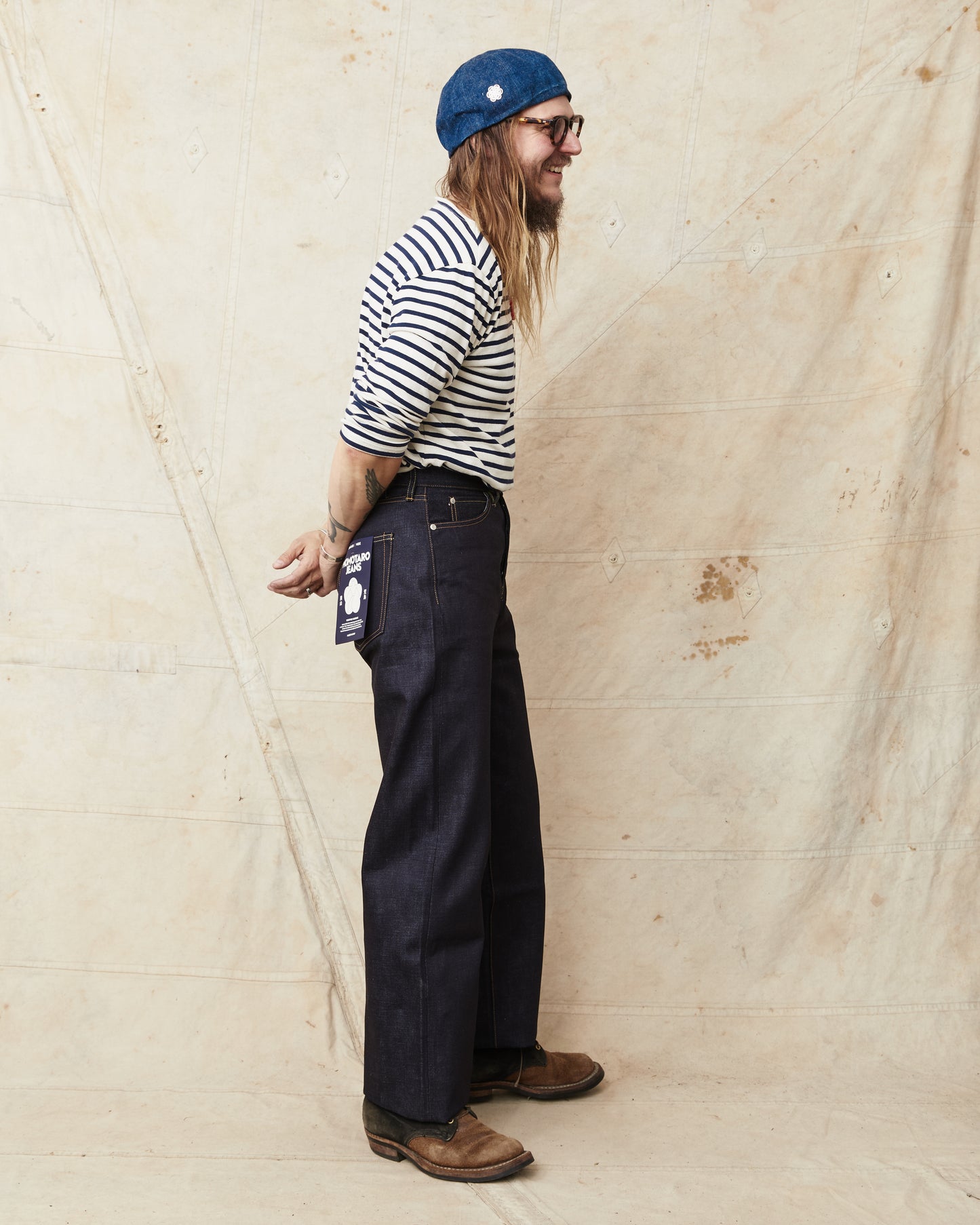 Momotaro MMJB0400 #400 Standard Wide 14.7oz Jeans Indigo