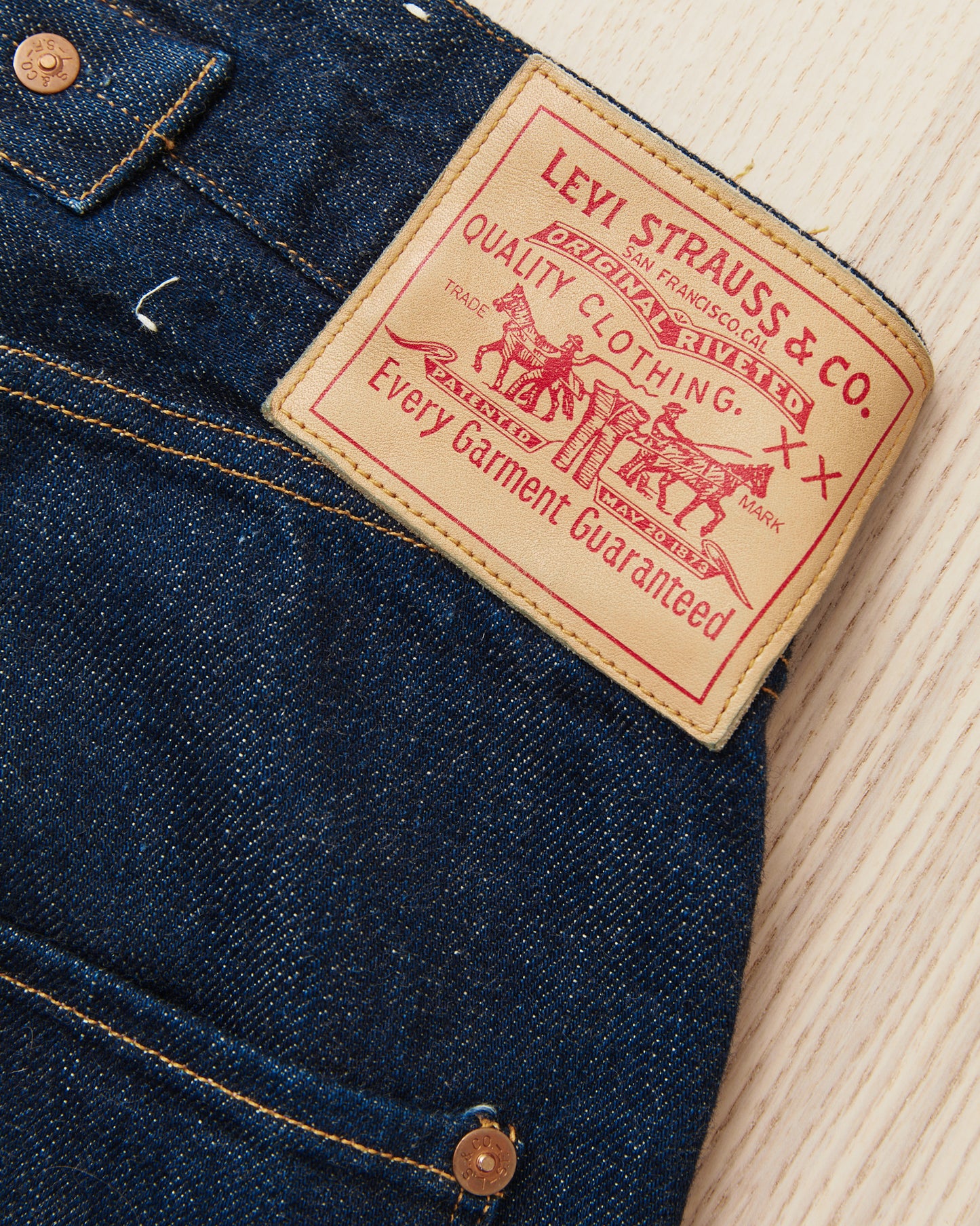 Second Hand LVC 1890 501xx Made in USA 555 Valencia Street Jeans W36/L40
