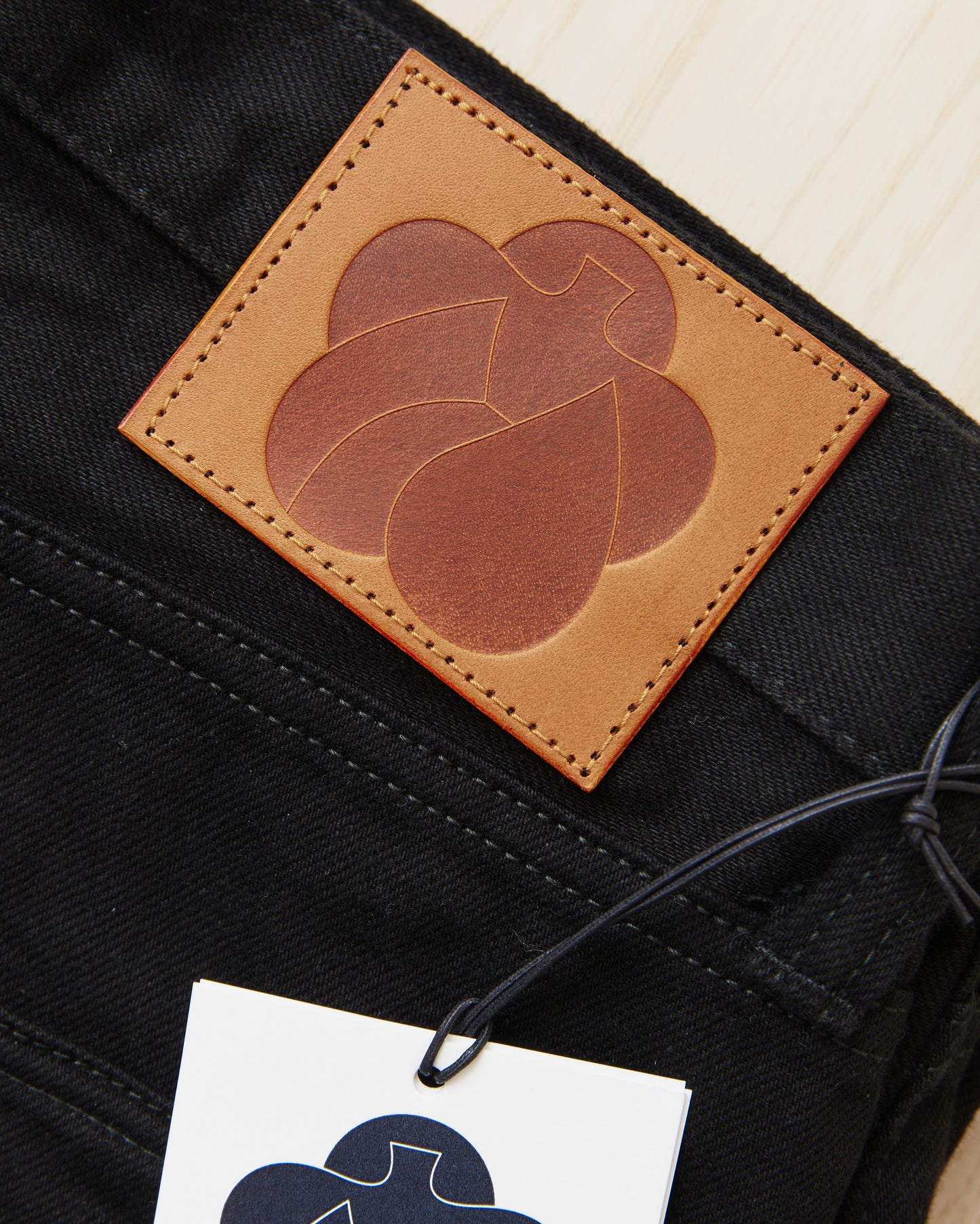Momotaro MMJE6500 #400 Wide Kyotomontsuki Dyed Jeans Black One Wash