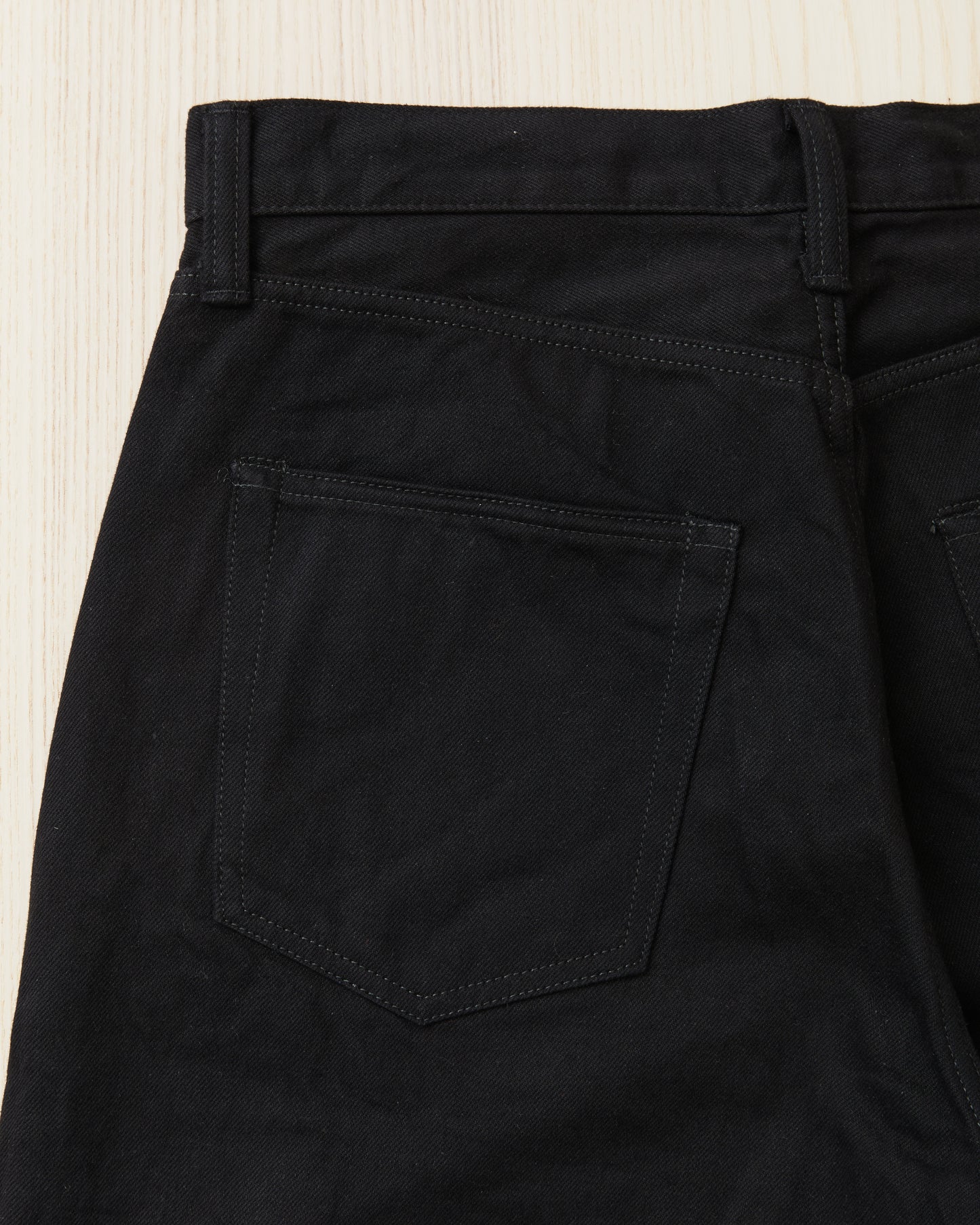 Momotaro MMJE6500 #400 Wide Kyotomontsuki Dyed Jeans Black One Wash