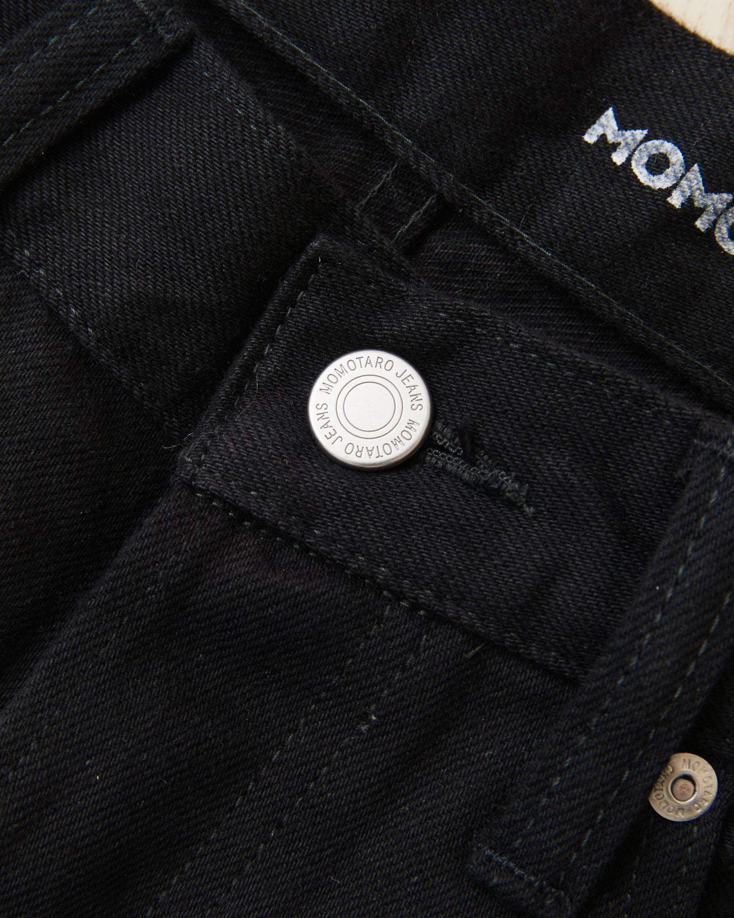 Momotaro MMJE6500 #400 Wide Kyotomontsuki Dyed Jeans Black One Wash