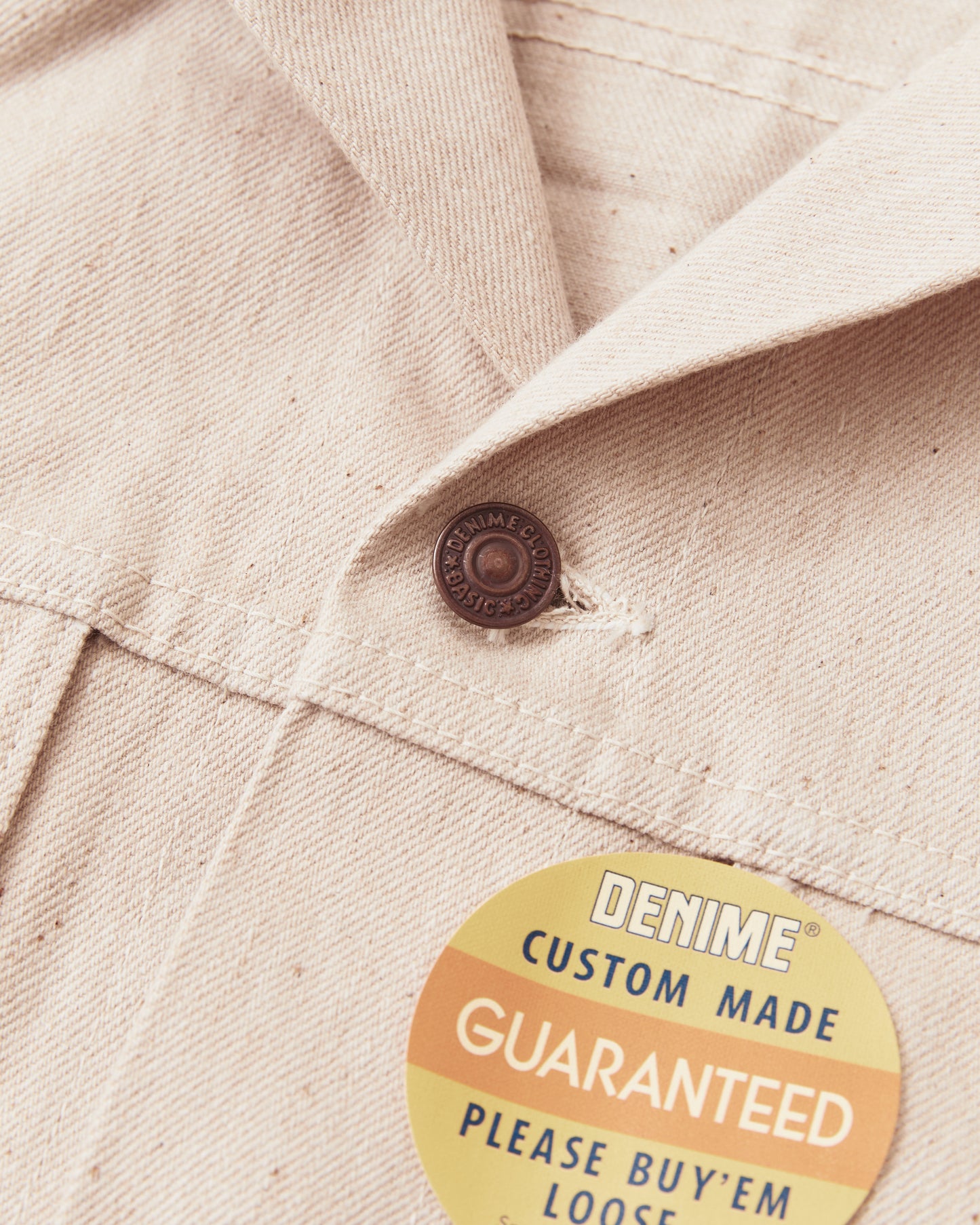 Denime by Warehouse & Co Lot 233-66M Typ 3 1966 Model Natural Mother Cotton Denim Jacket