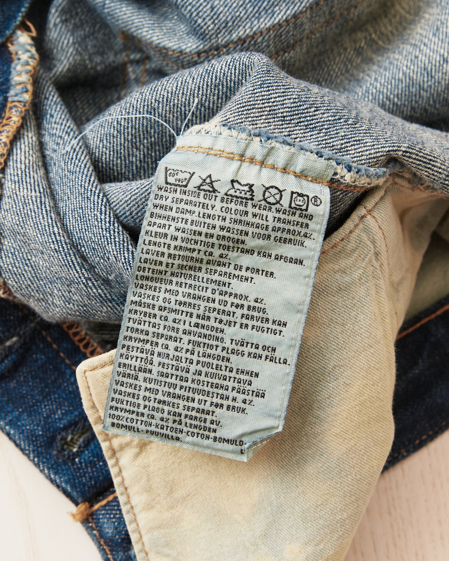 Second Hand LVC 1947 501XX Made in USA 555 Valencia Street Jeans W32/L34