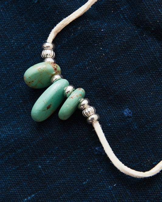 Larry Smith Teardrop Turquoise Necklace Green