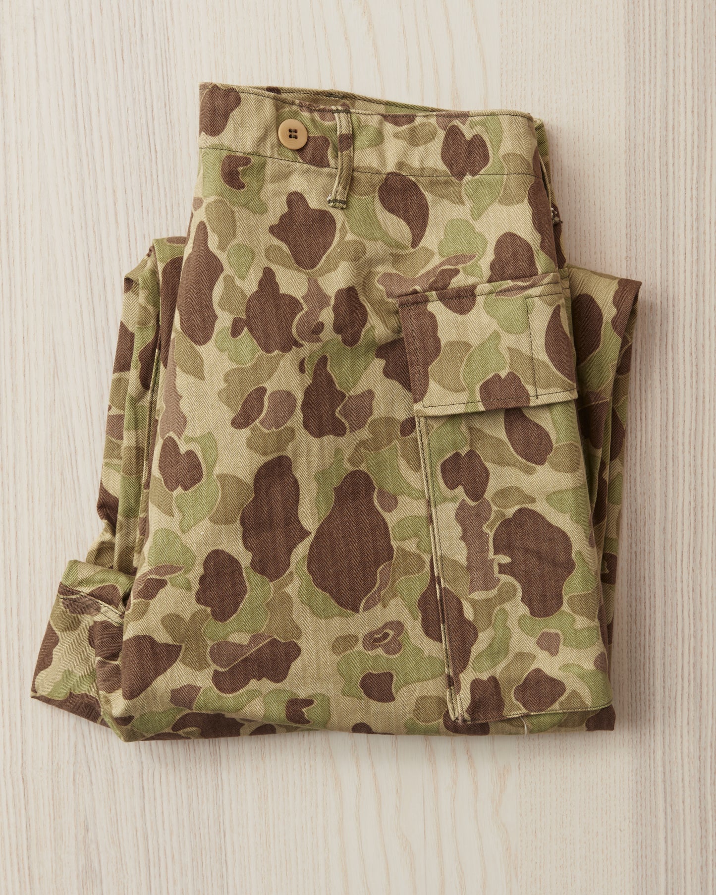 Buzz Rickson's BR42585 Trousers Herringbone Twill Frog Skin Camo