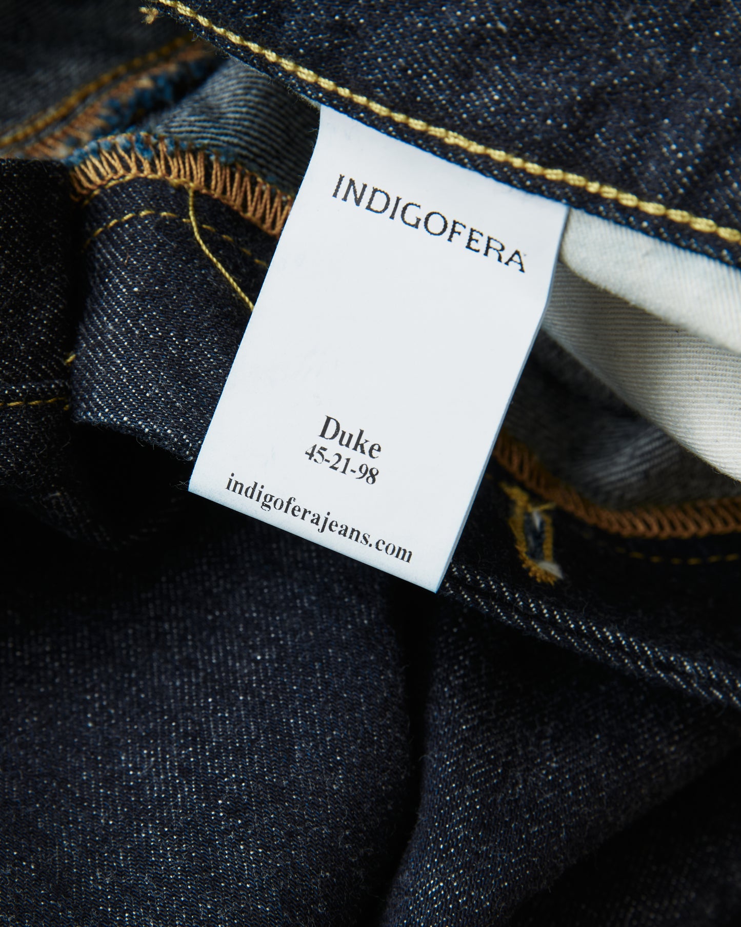 Indigofera Duke Jeans Overseas Selvage Rinsed