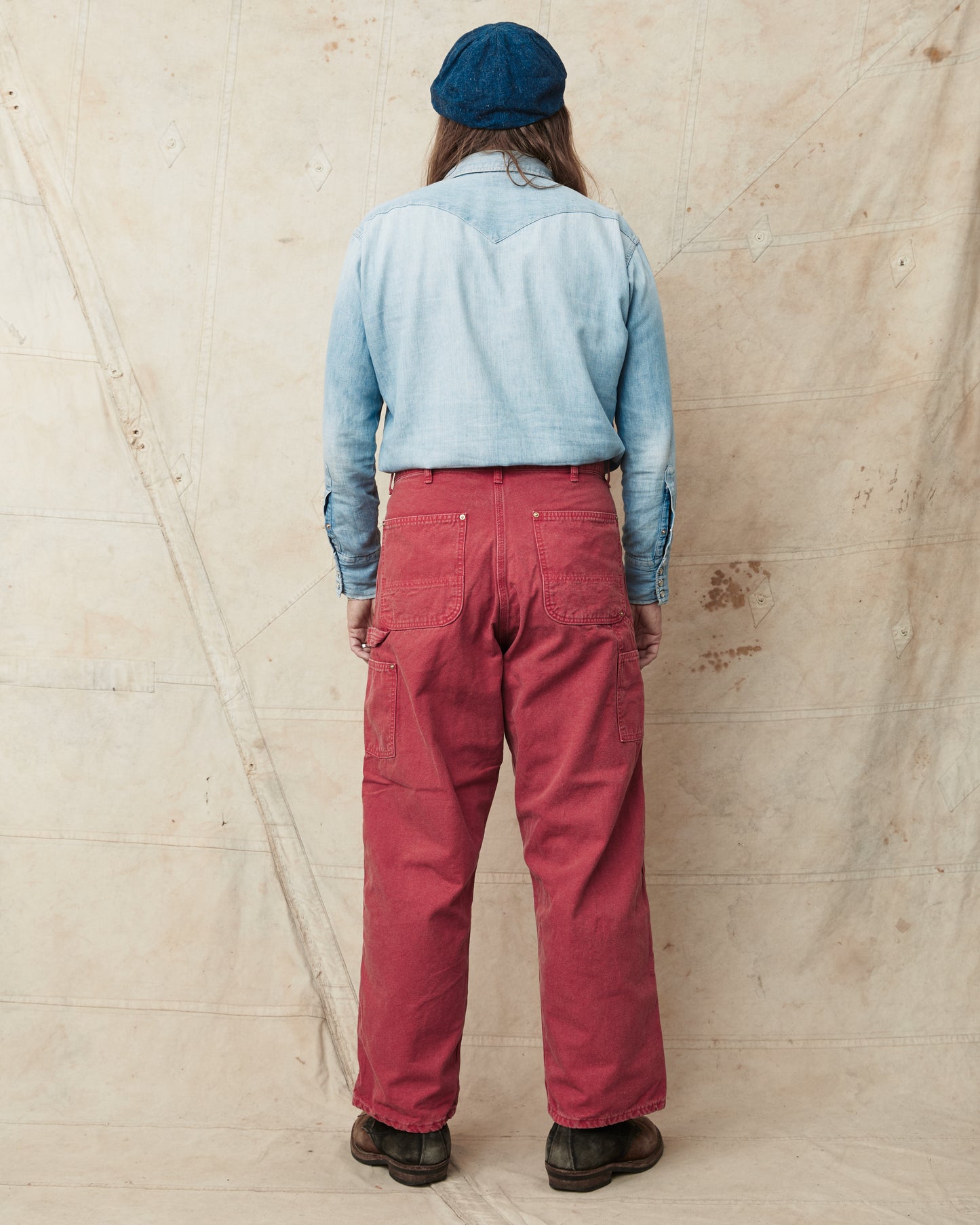 OrSlow 5328 Dad's Fit Painter Pants Red