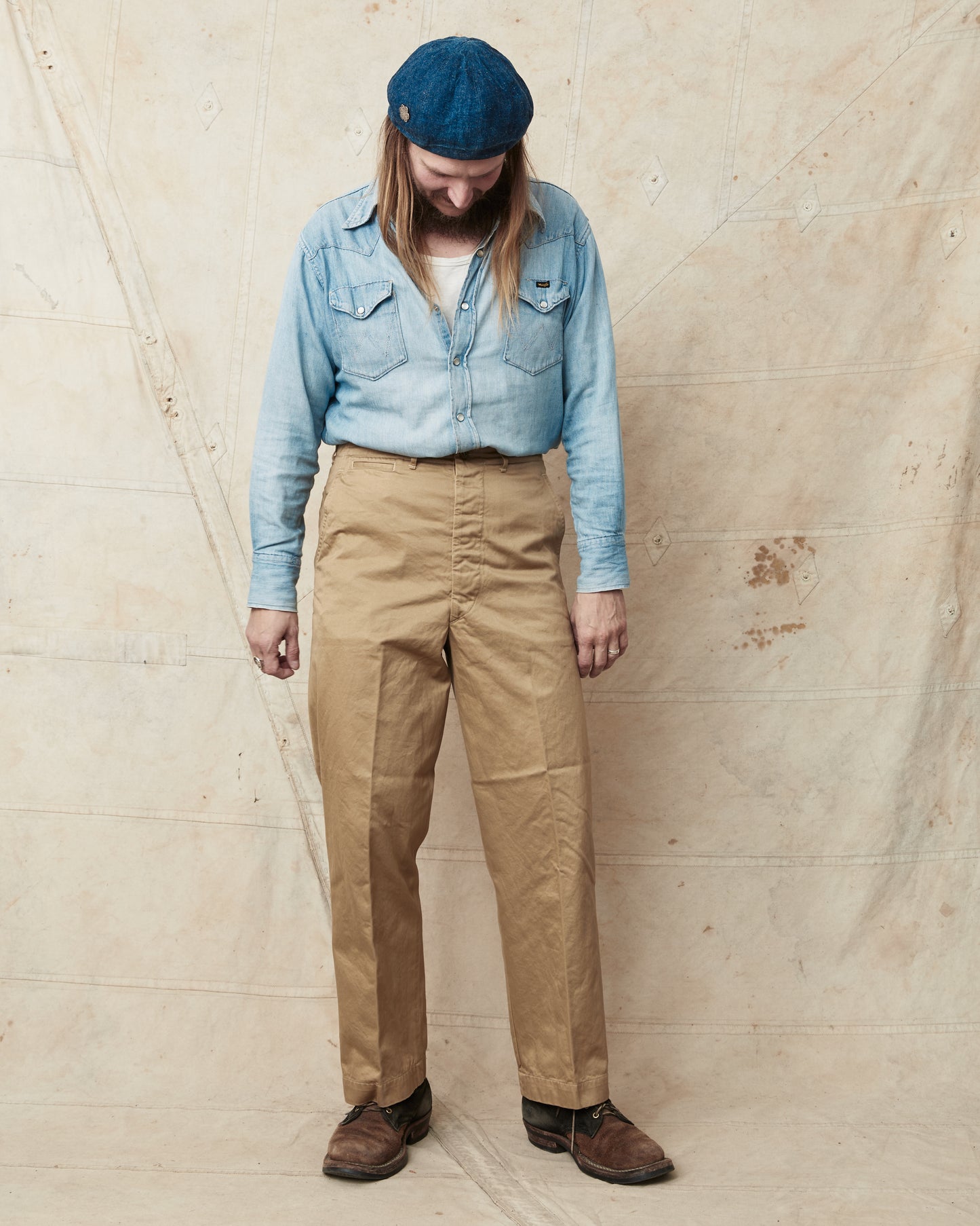 OrSlow V5361-41 Vintage Fit Army Trousers Dark Khaki