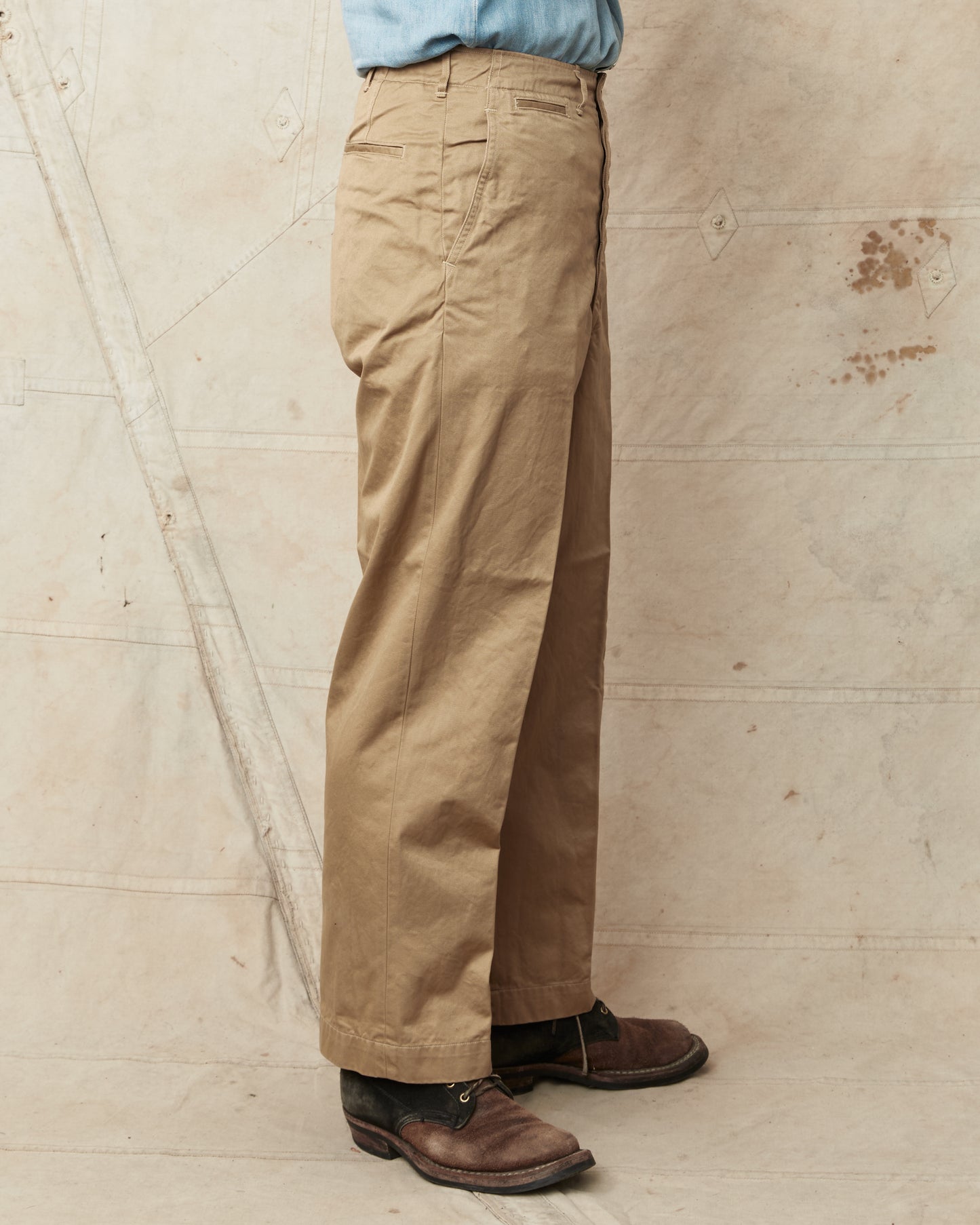 OrSlow V5361-41 Vintage Fit Army Trousers Dark Khaki