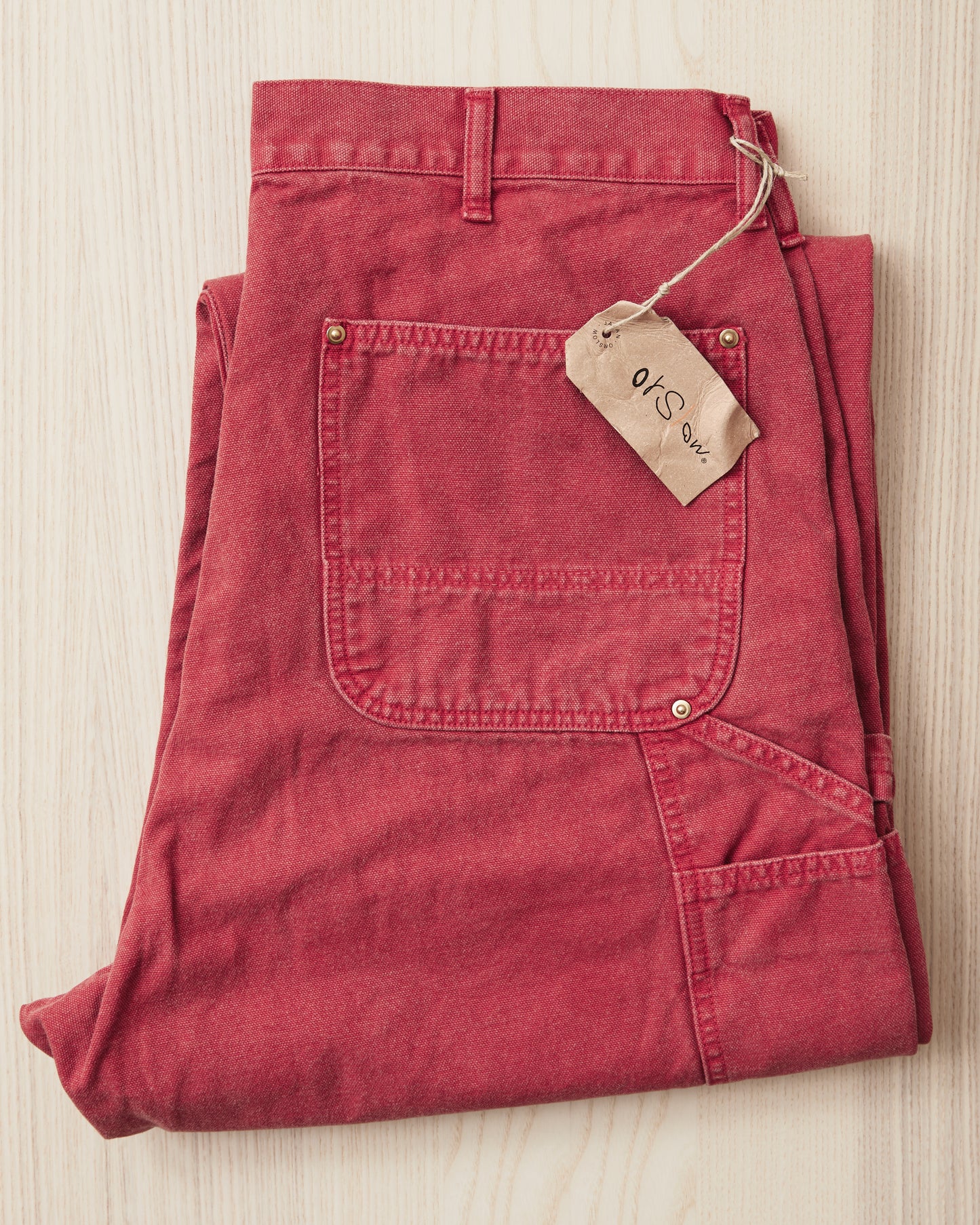OrSlow 5328 Dad's Fit Painter Pants Red