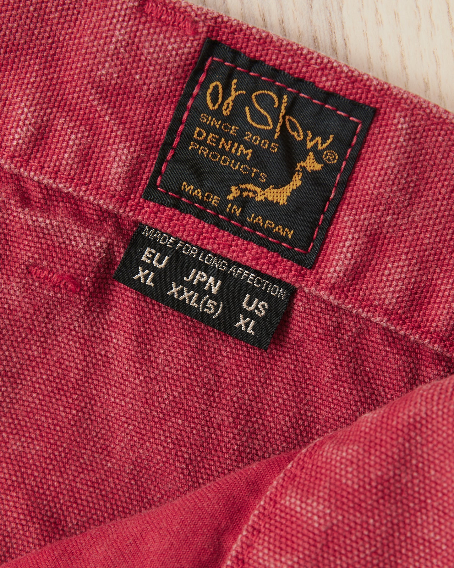 OrSlow 5328 Dad's Fit Painter Pants Red