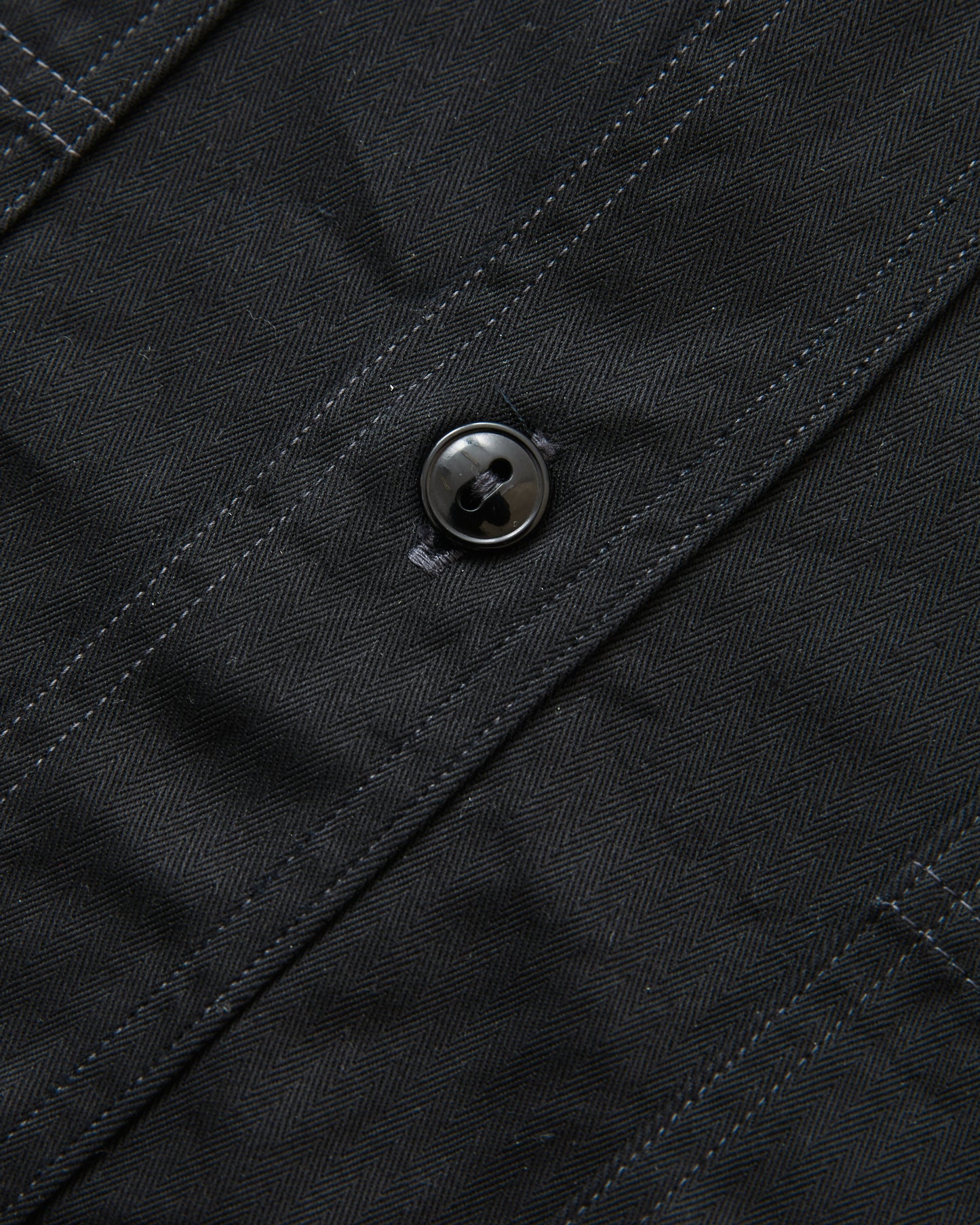 Buzz Rickson's Black HBT Twill Work Shirt BR29390