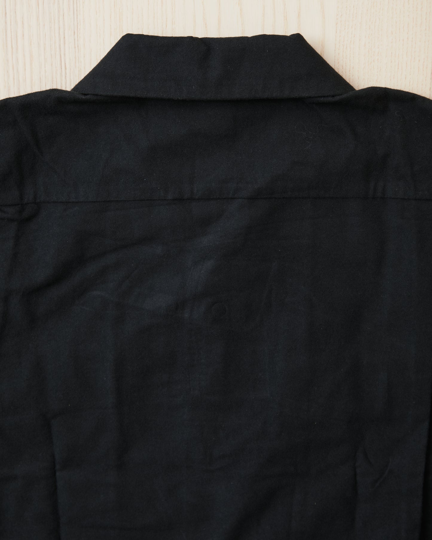 Style Eyes Mid 1950s Style Flannel Sports Shirt “Plain” Black SE29577