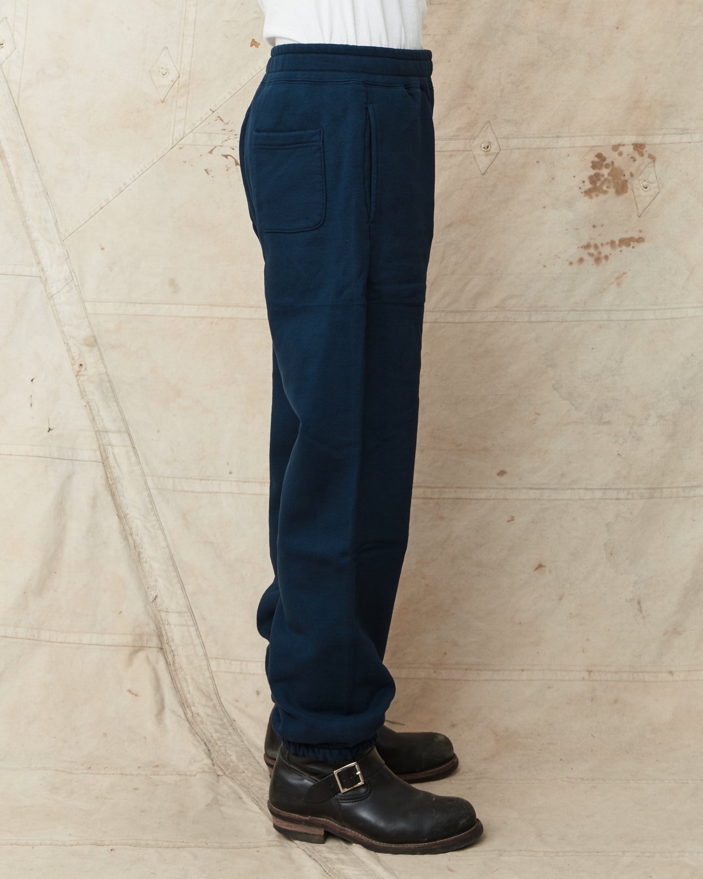 Whitesville Heavy Sweat Pants Navy WV49036