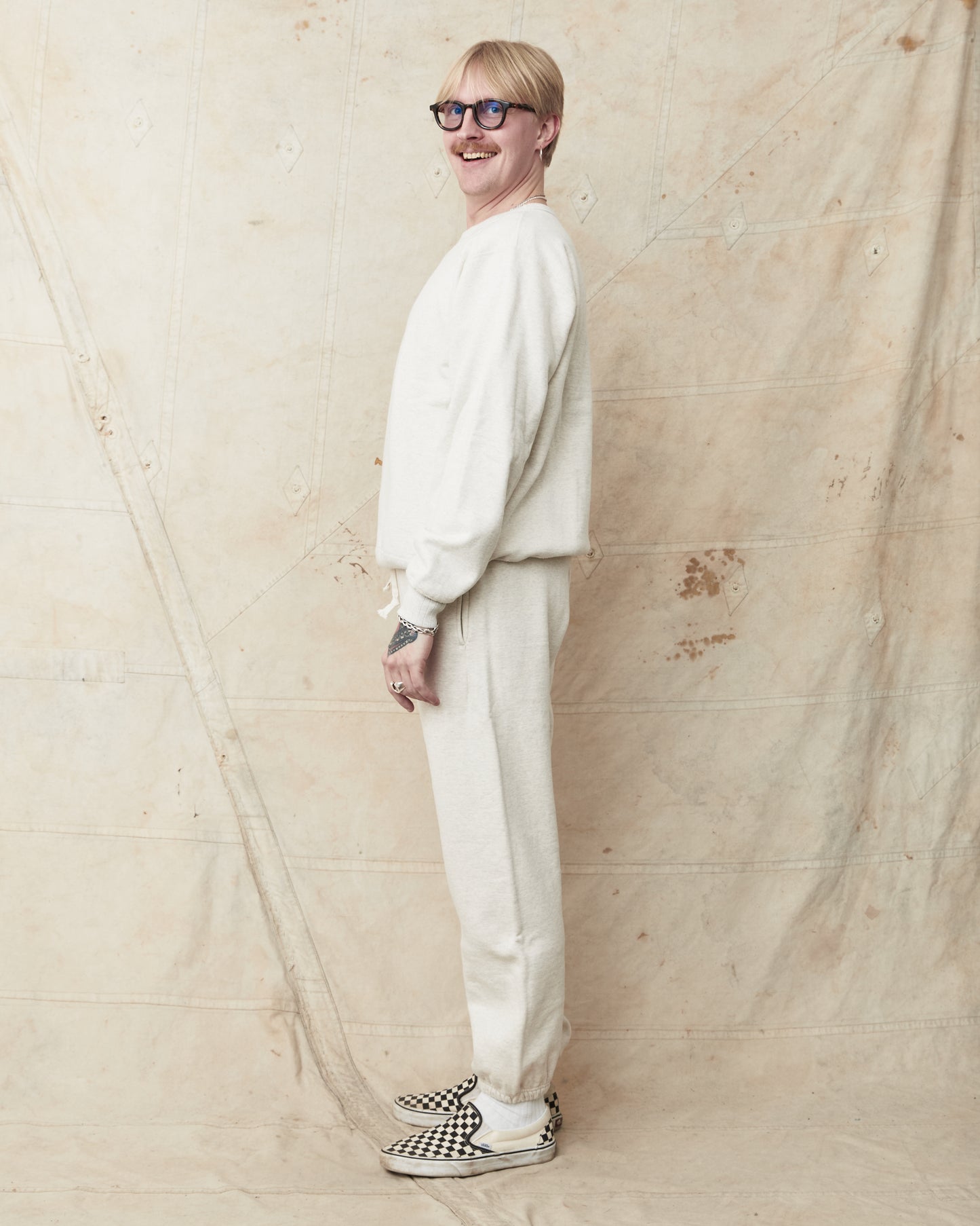 Whitesville Heavy Sweat Pants Oatmeal WV49036
