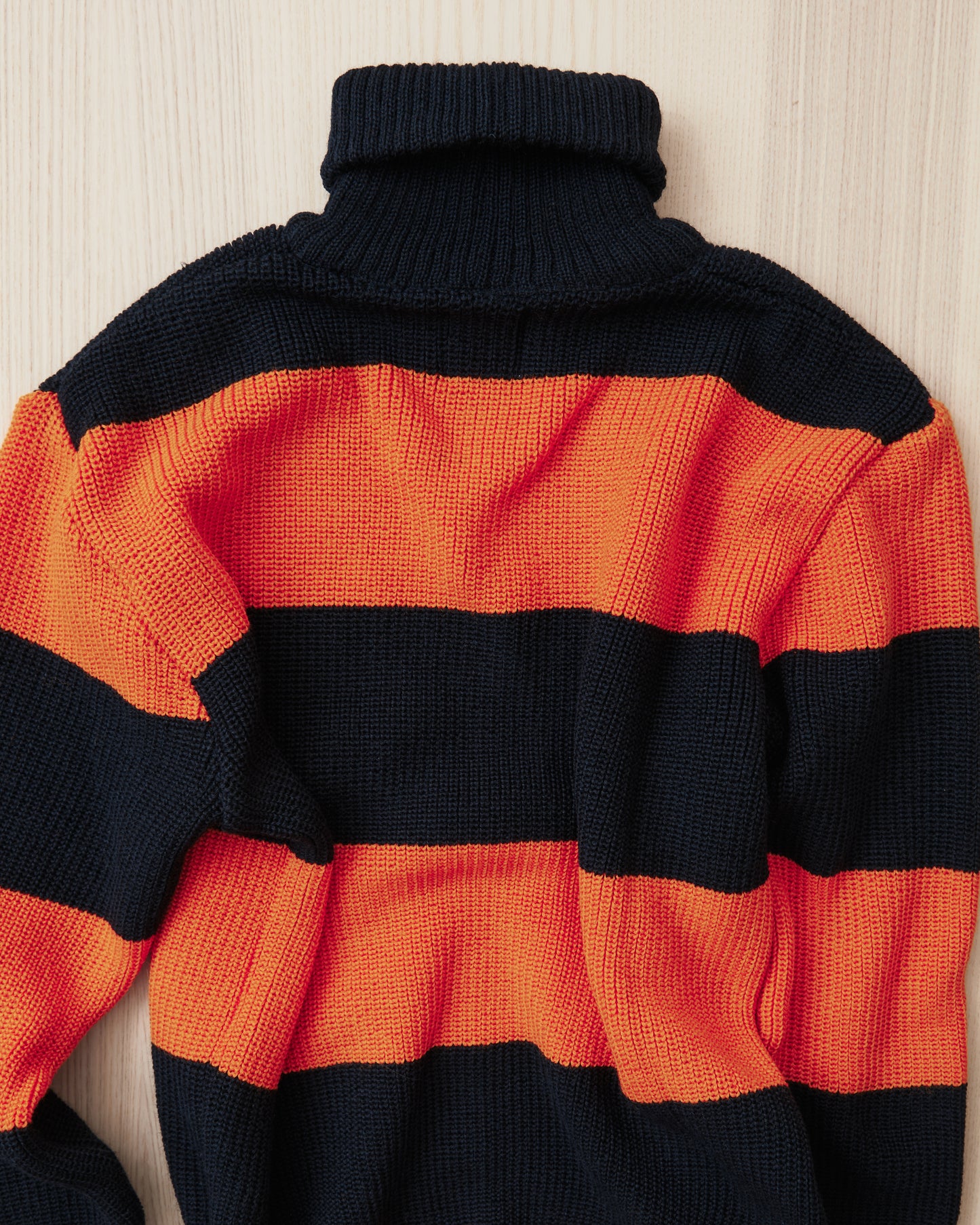 Heimat Signal Rollneck Wool Rescue Orange / Ink - Rugby