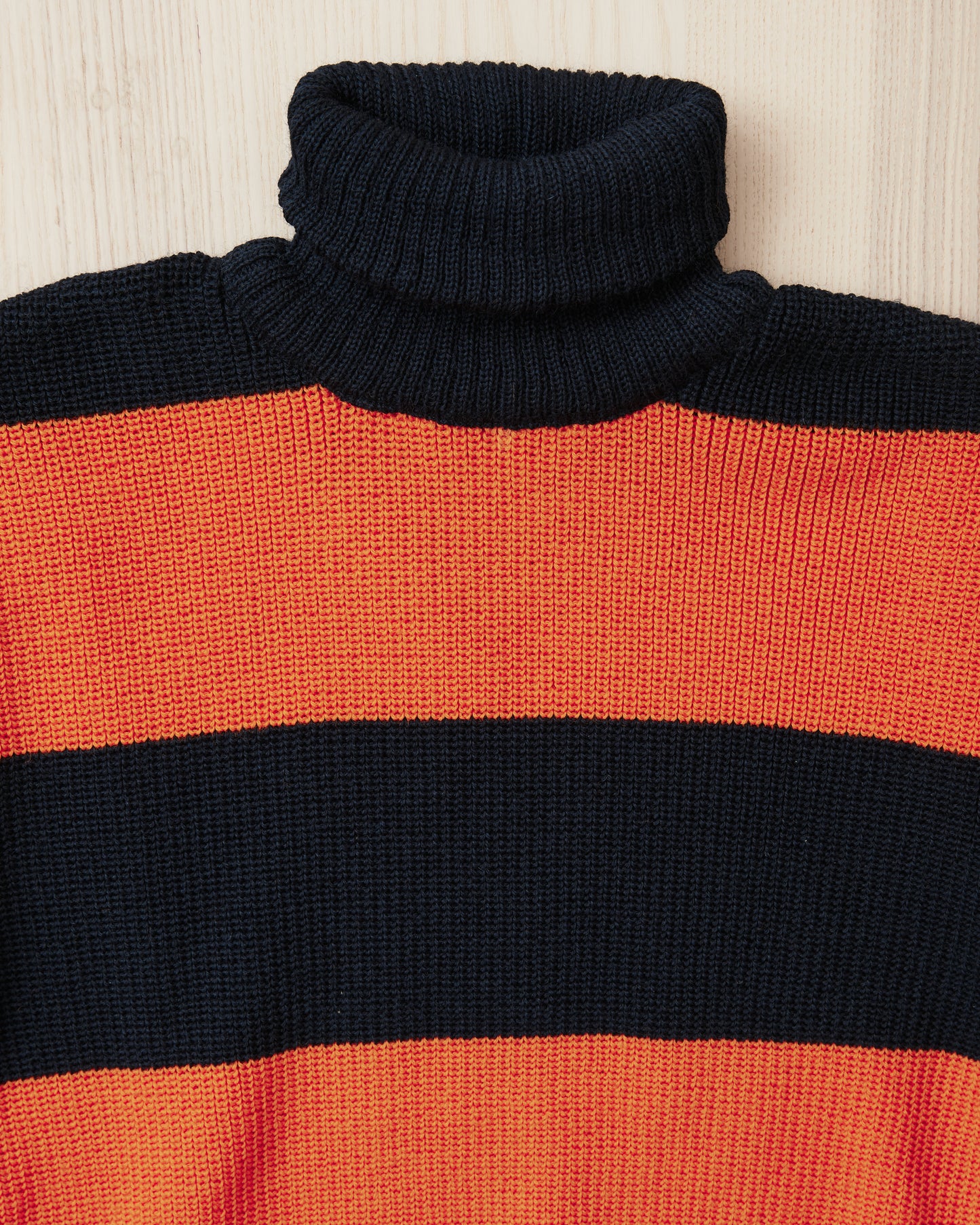 Heimat Signal Rollneck Wool Rescue Orange / Ink - Rugby