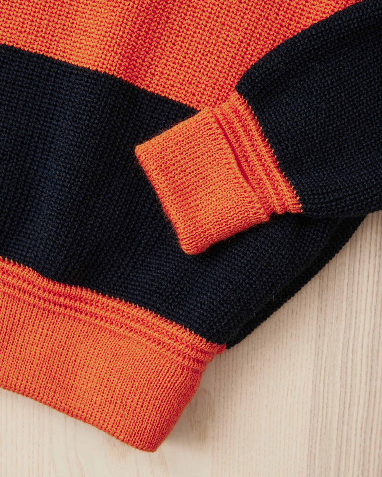 Heimat Signal Rollneck Wool Rescue Orange / Ink - Rugby